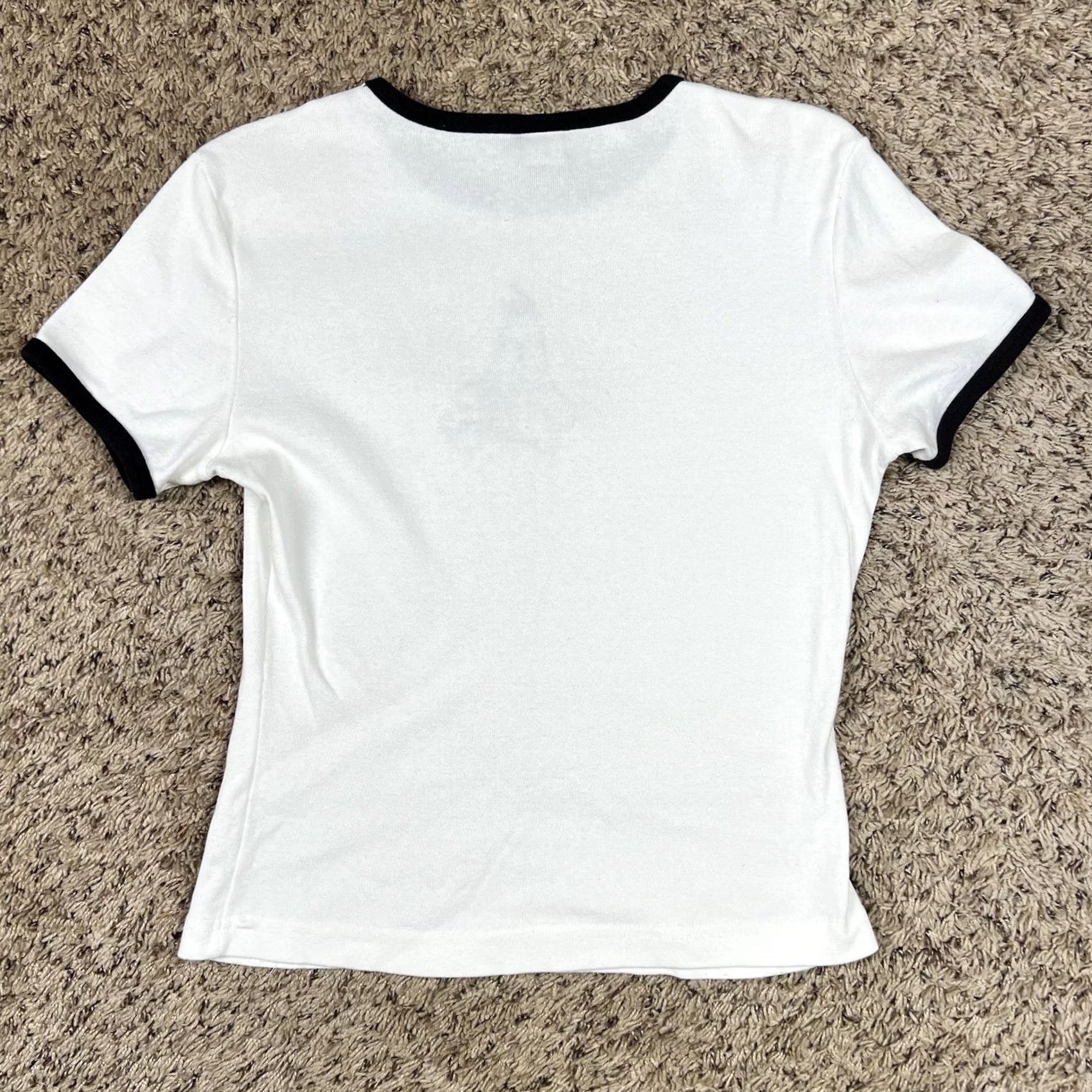 Vintage VINTAGE Daffy Duck Warner Bros 1997 Womens T-Shirt Small White Cap Sleeve USA 90s Cartoon Embroidered Size S / US 4 / IT 40 - 3 Thumbnail