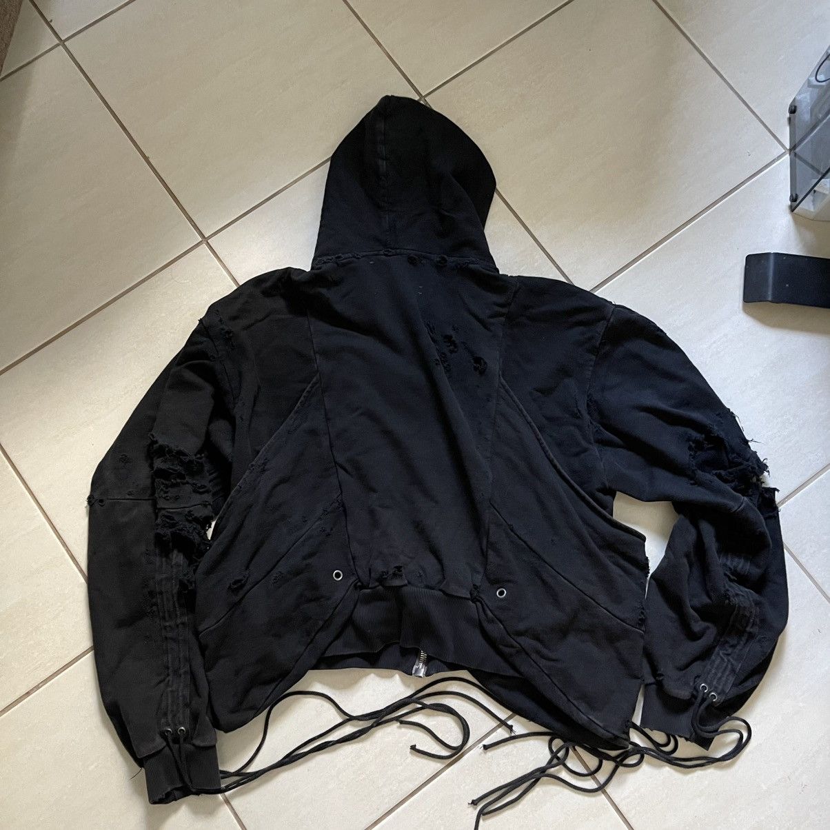 SHINE LUXURY SHINE LUXURY GOLUCIDA JUMBO ZIPPER DISTRESSED CARGO HOODIE Size US L / EU 52-54 / 3 - 2 Thumbnail