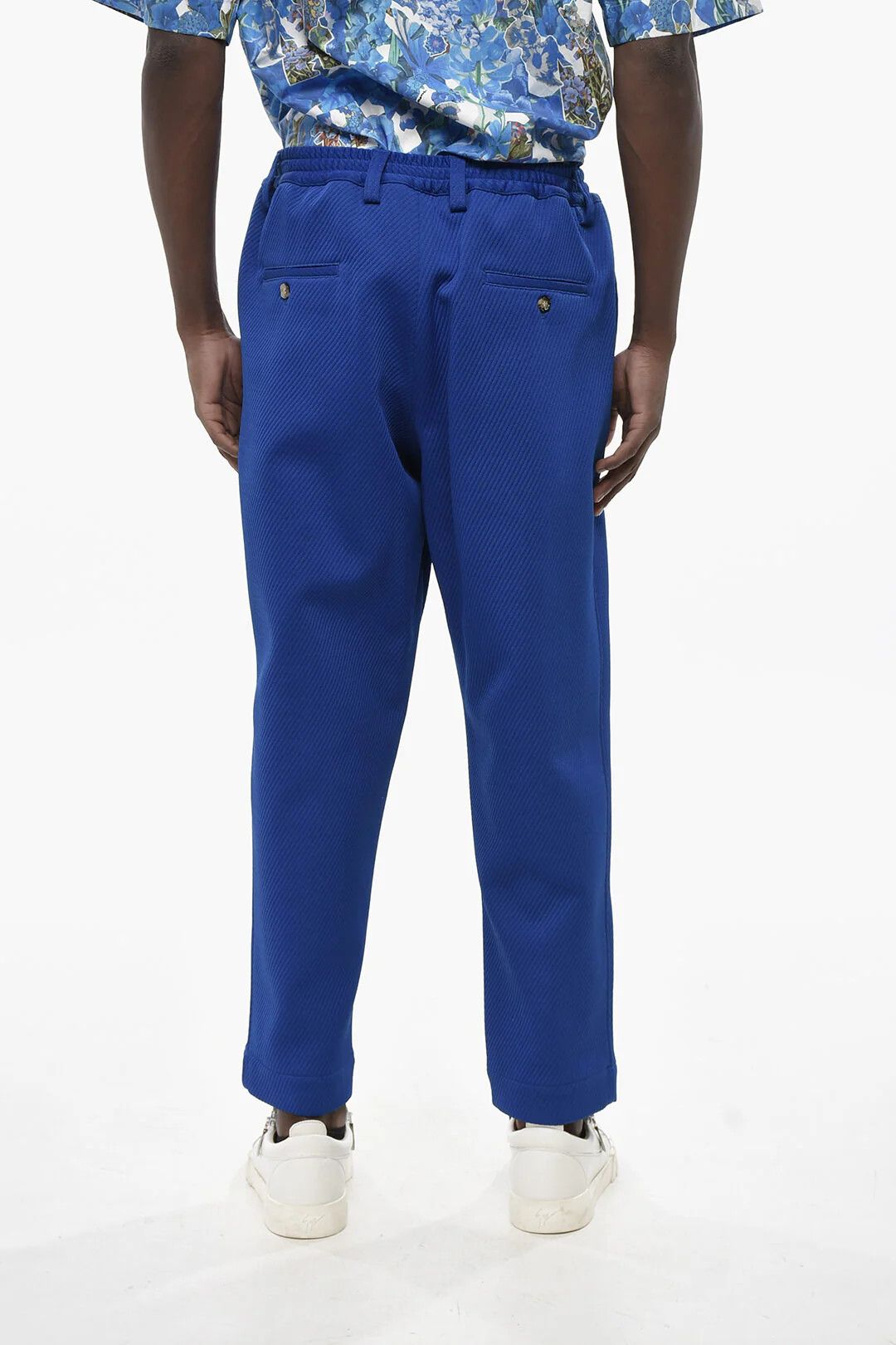 Marni og1mm0326 Textured-Fabric 4-Pocket Pant Blue Size US 28 / EU 44 - 2 Thumbnail