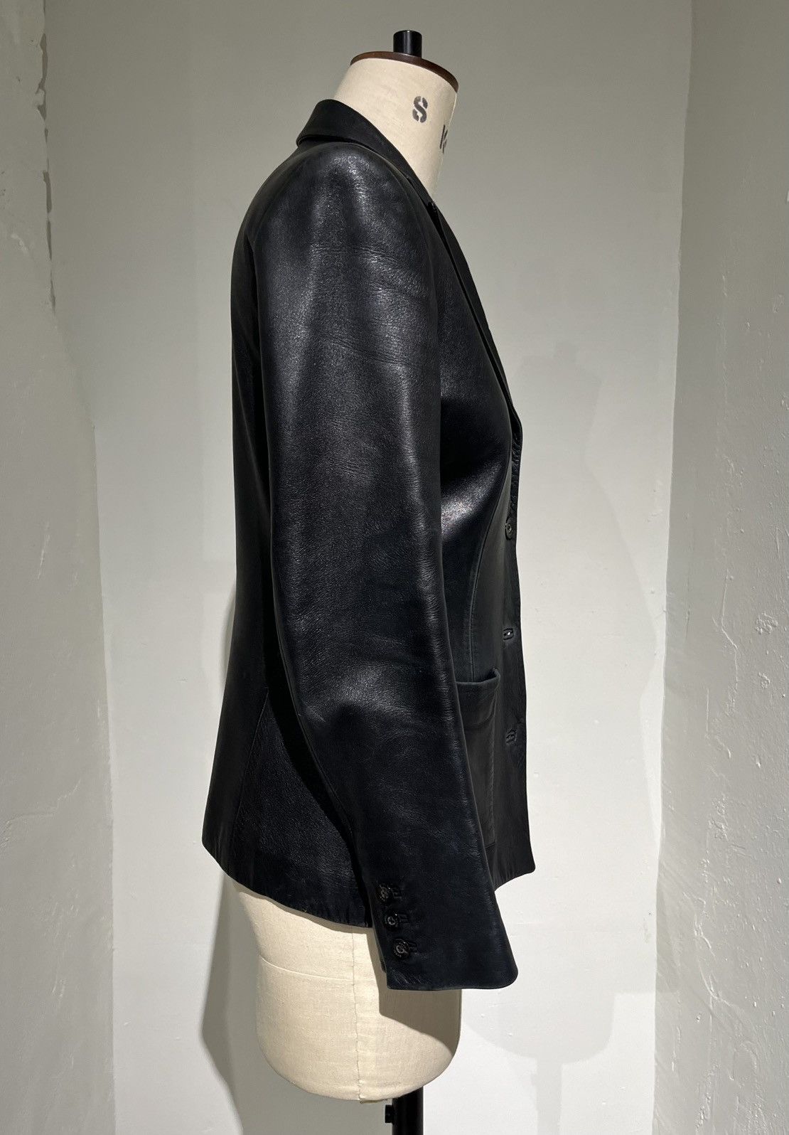 Gucci 1998 Tom Ford Leather Blazer Size M / US 6-8 / IT 42-44 - 4 Thumbnail