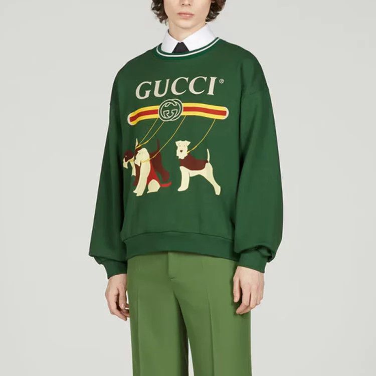 Gucci o1s1wg111025 Cotton Jersey Sweatshirts & Hoodies in Green Size US XXL / EU 58 / 5 - 3 Thumbnail