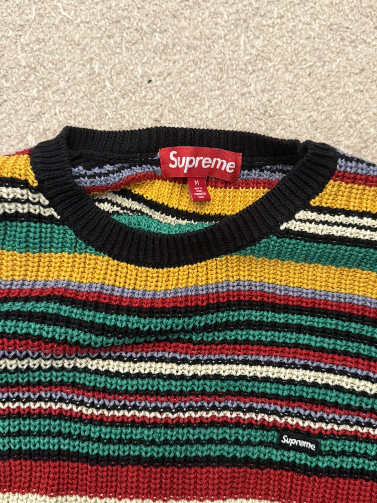 Supreme Supreme Small Box Ribbed Sweater (Multicolor) Size US M / EU 48-50 / 2 - 4 Thumbnail