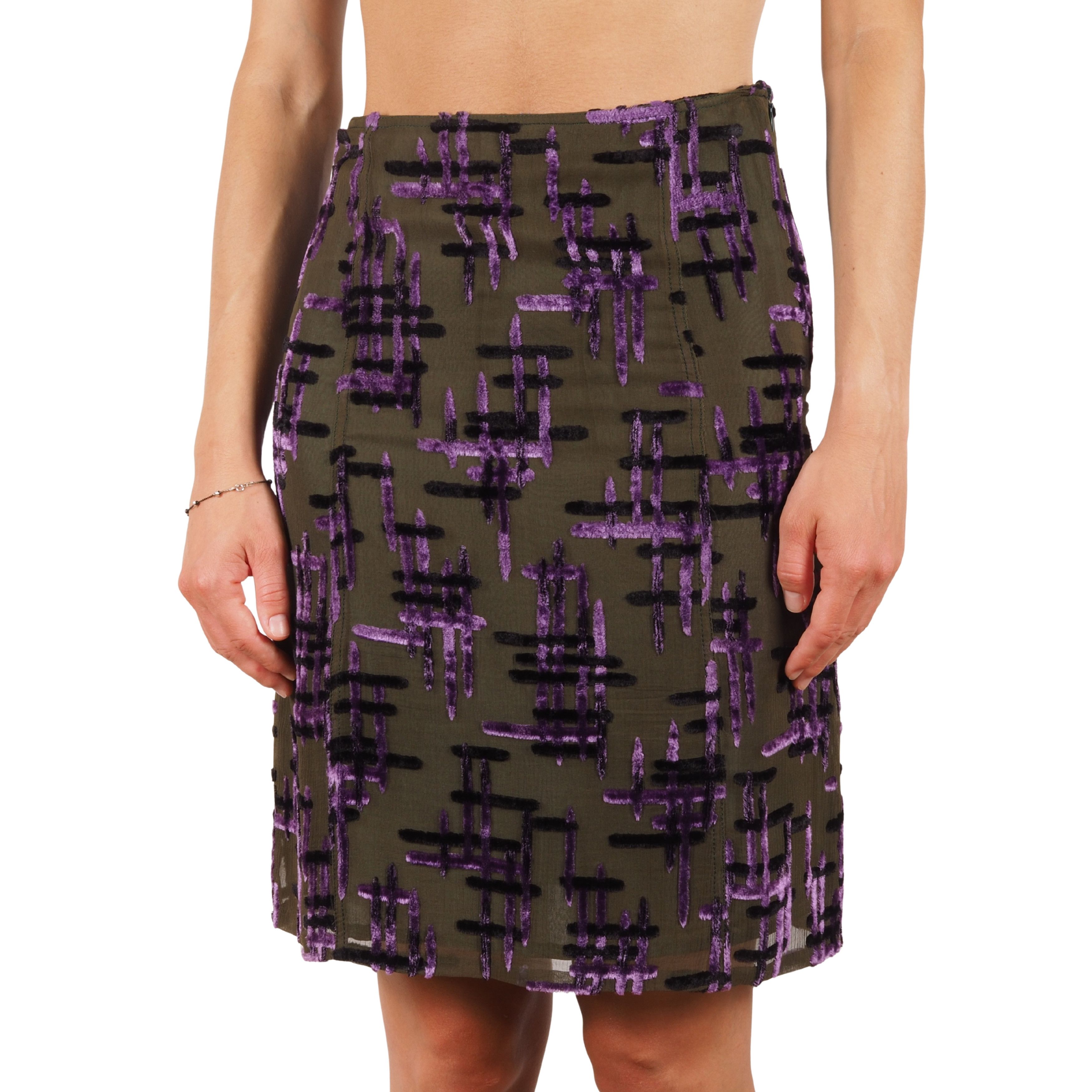 【送料&関税込】Prada Melange Grey Polyester Blend Mini Skir Prada Melange Grey Polyester Blend Mini Skirt | Grailed