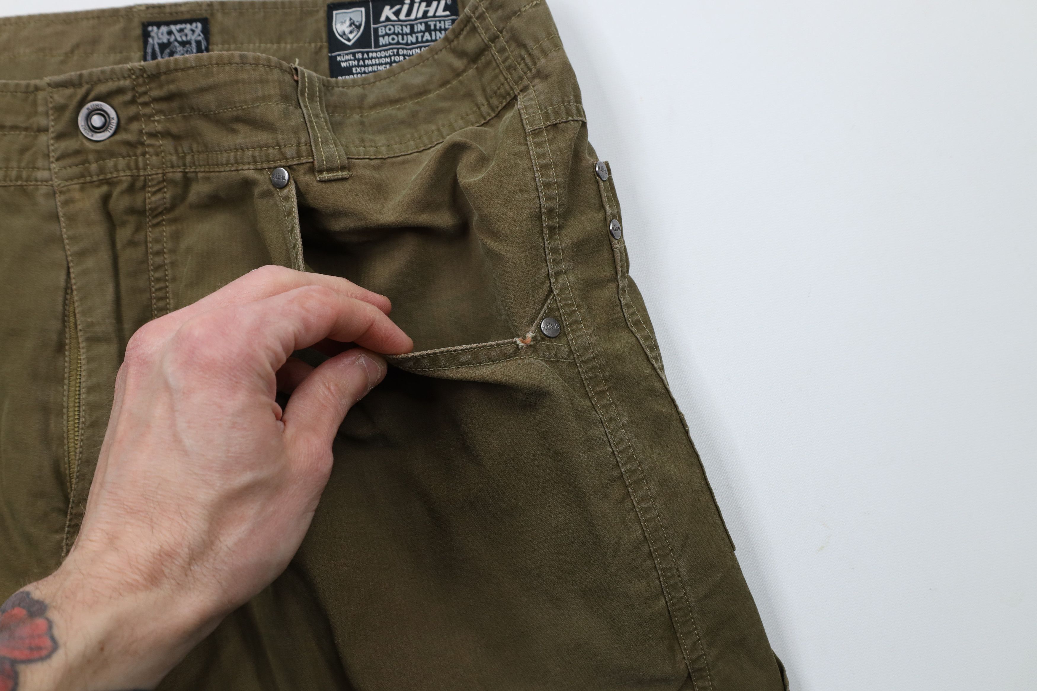 Kuhl × Vintage Kuhl Mountain Vintage Patina Dye Outrage Hiking Trail Pants Size US 34 / EU 50 - 8 Thumbnail