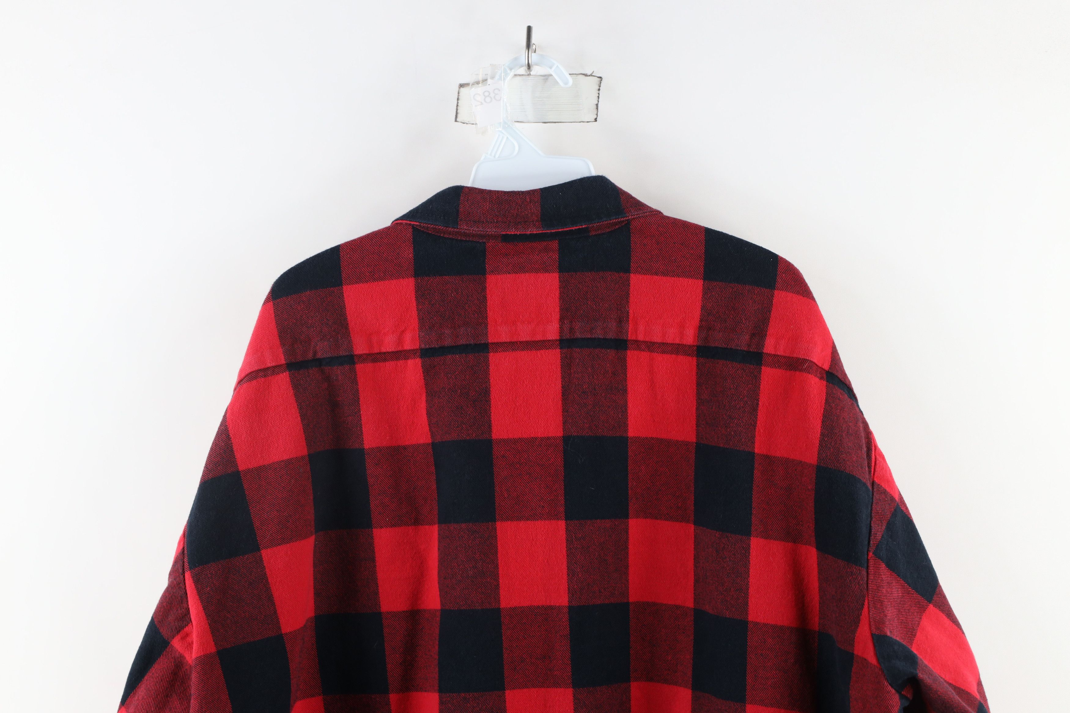 Vintage Vintage 90s Big Bill Flannel Button Shirt Buffalo Plaid USA Size US XXL / EU 58 / 5 - 8 Thumbnail