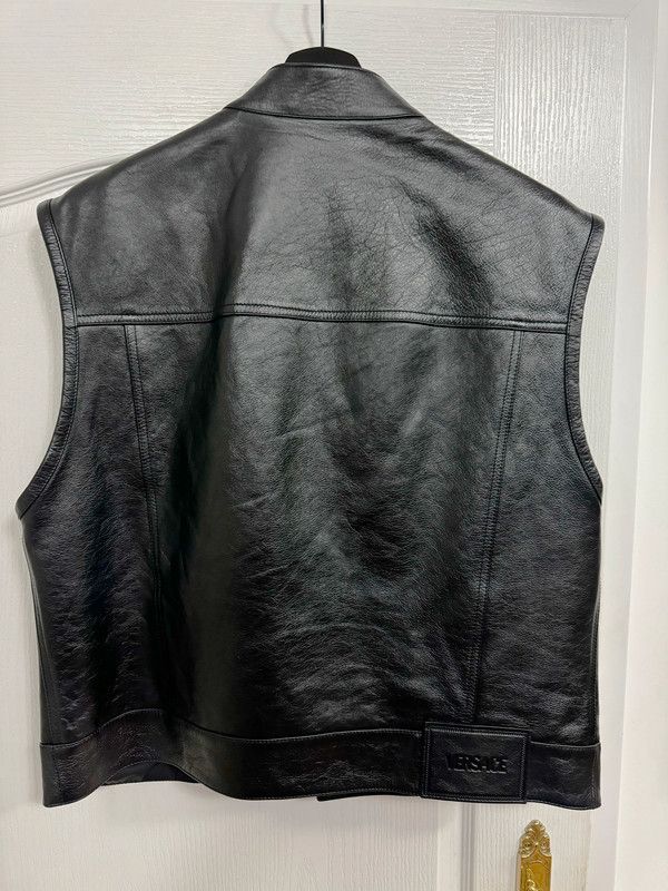 Versace Versace Leather Vest Size US L / EU 52-54 / 3 - 2 Thumbnail