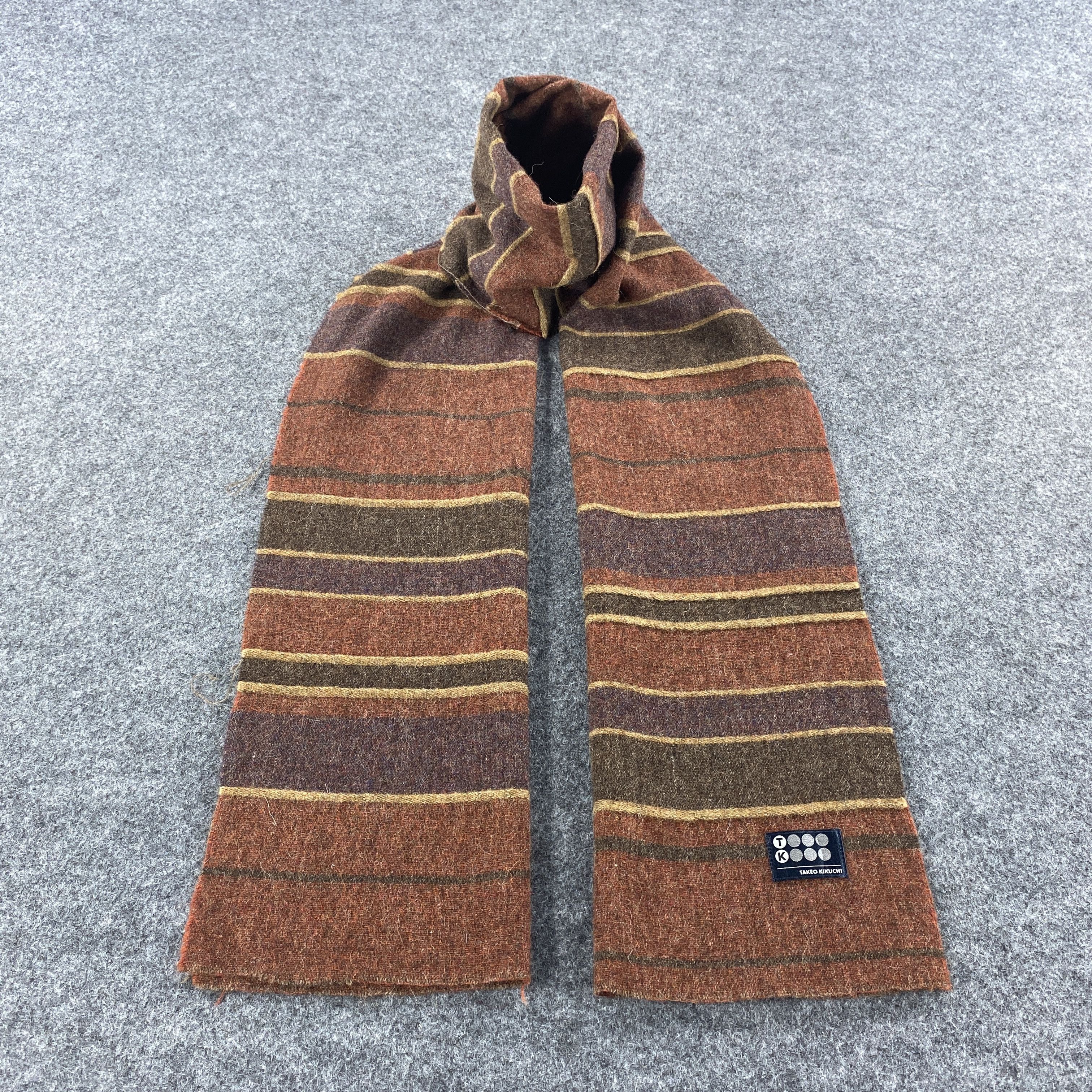 Takeo Kikuchi × Vintage Takeo Kikuchi Scarf # Muffler # Neckwear # D522 Size ONE SIZE - 1 Thumbnail