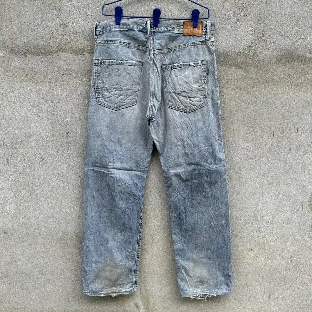 Self Edge RUSTY DIRTY DISTRESSED DENIM REDLINE JEAN FADED SELVEDGE W34 Size US 34 / EU 50 - 11 Thumbnail
