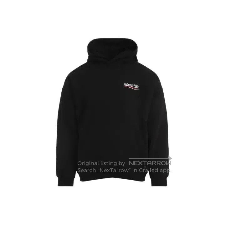 Balenciaga Balenciaga Black Logo Hoodie for Men. Size US S / EU 44-46 / 1 - 1 Thumbnail