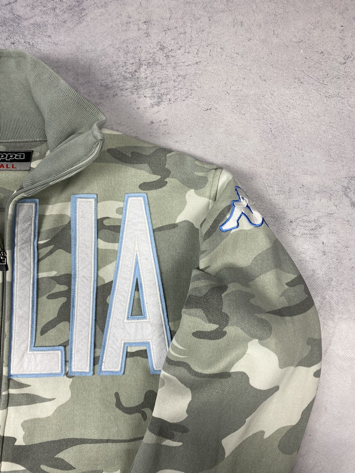 Kappa Kappa Italia Italy Track Jacket Full Zip Camo Overprint Size US S / EU 44-46 / 1 - 8 Thumbnail