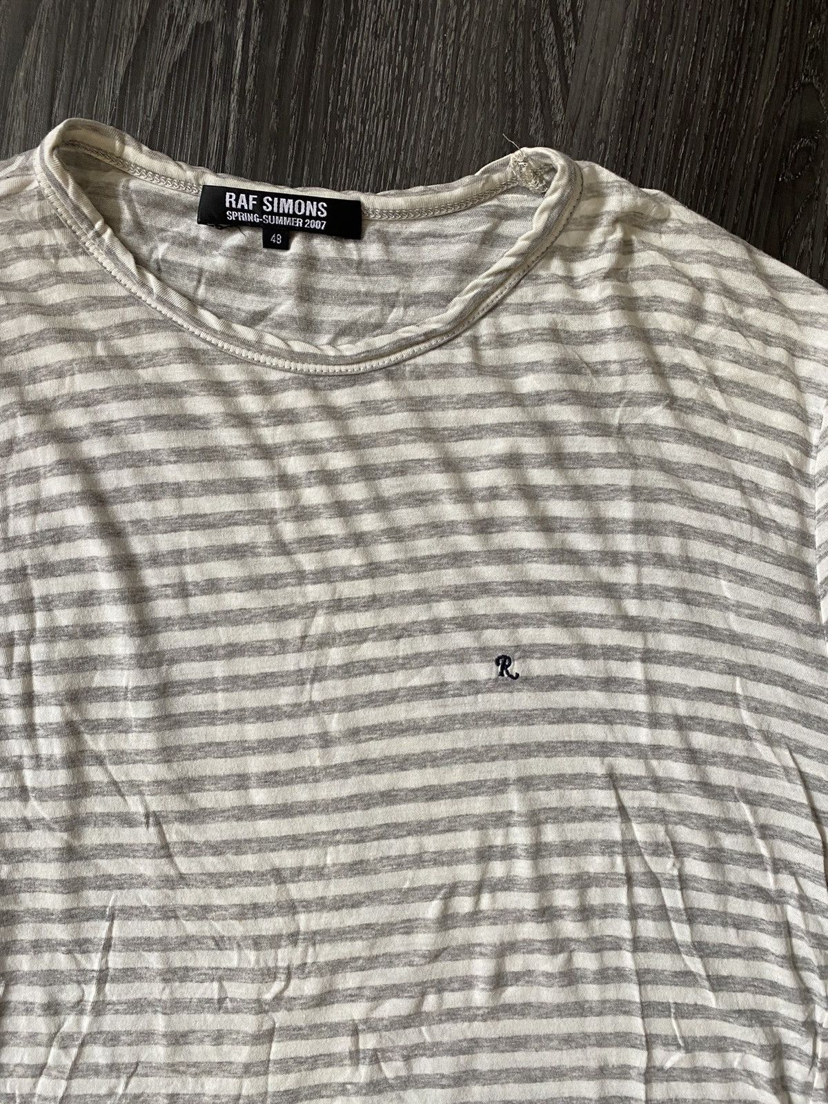 Raf Simons SS07 Striped R Shirt Size US M / EU 48-50 / 2 - 2 Thumbnail