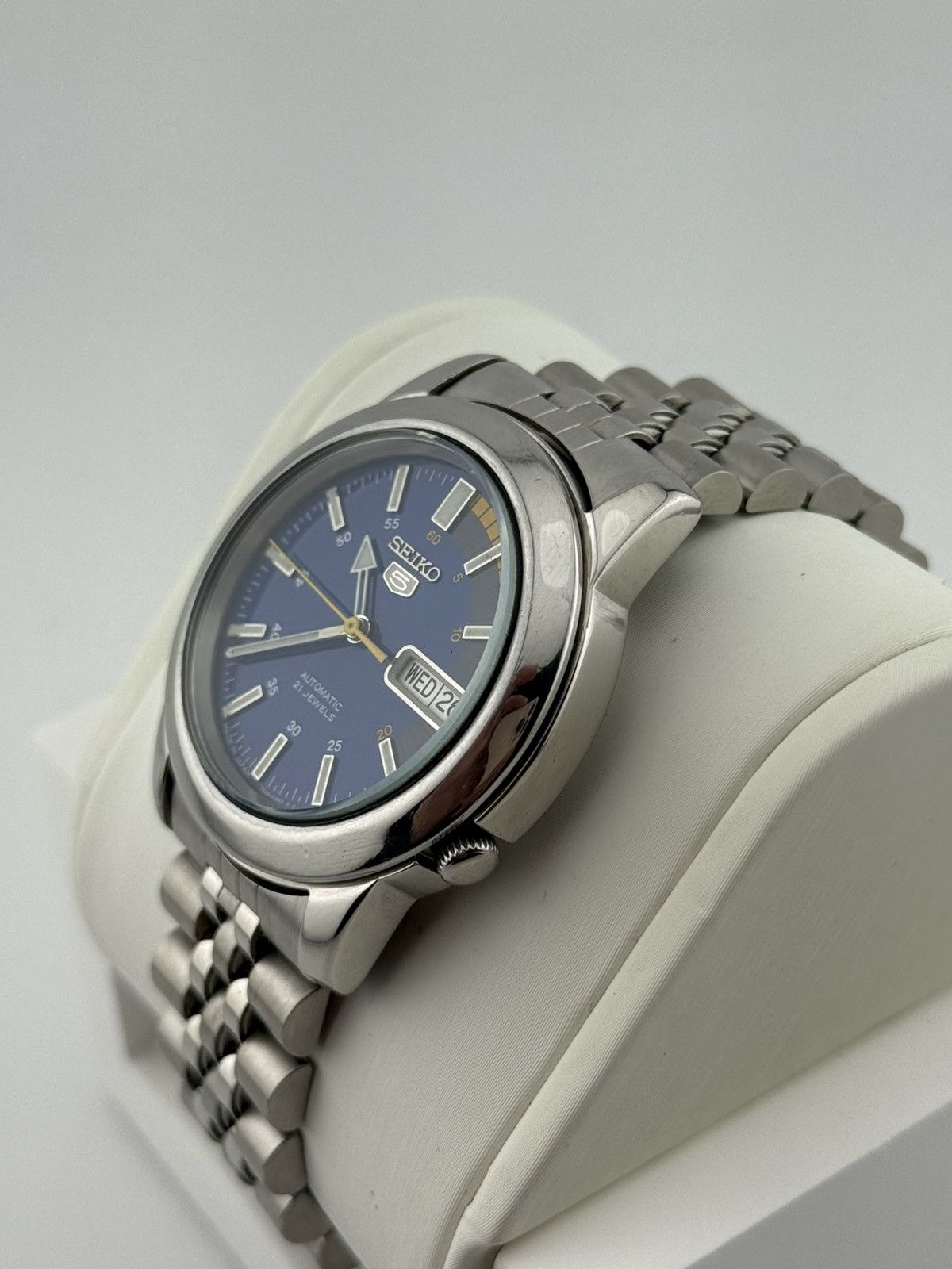 Seiko Seiko 5 7S26 Blue Racer Dial Automatic 38mm Watch Size 38 - 4 Thumbnail