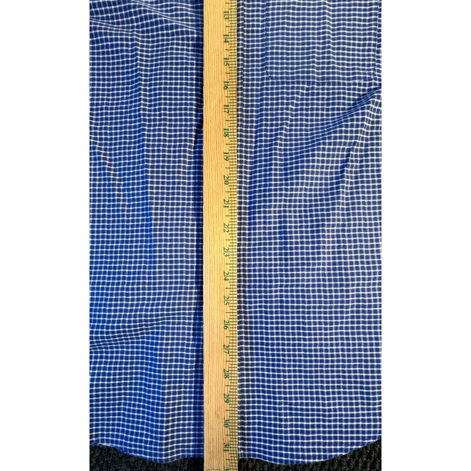 Chaps VINTAGE Chaps Oxford Long Sleeve Button-Up Shirt Mens M Blue Check Shirt Size US M / EU 48-50 / 2 - 5 Thumbnail