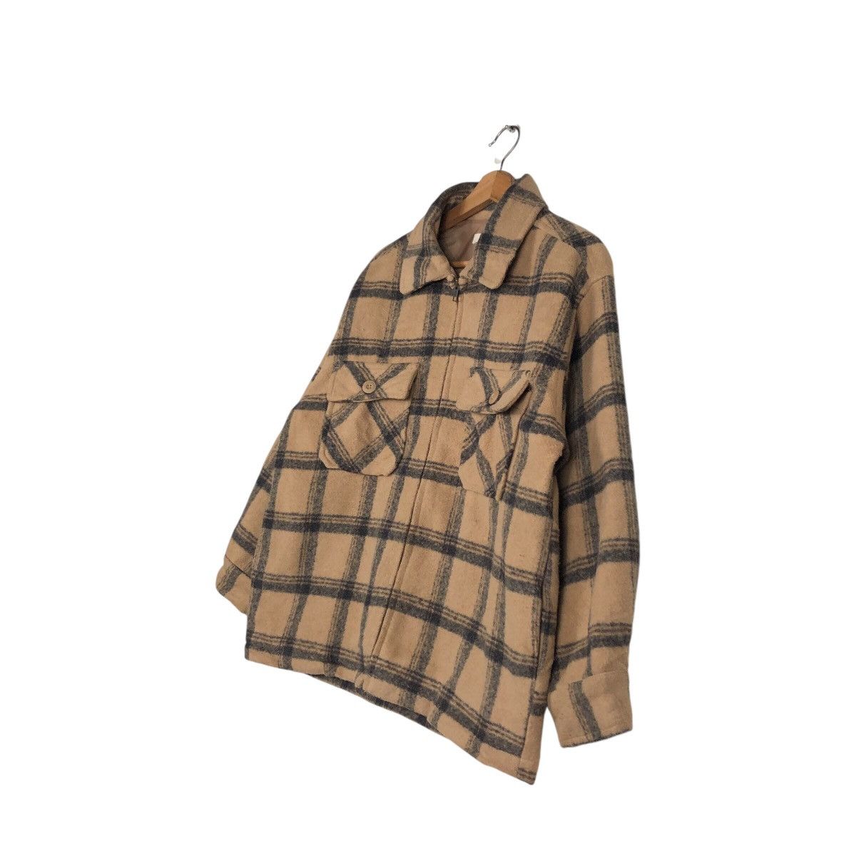 Japanese Brand × Vintage 📌Vintage Work Chore Jacket Zipper Sho Japan Tartan Design Size US M / EU 48-50 / 2 - 3 Thumbnail