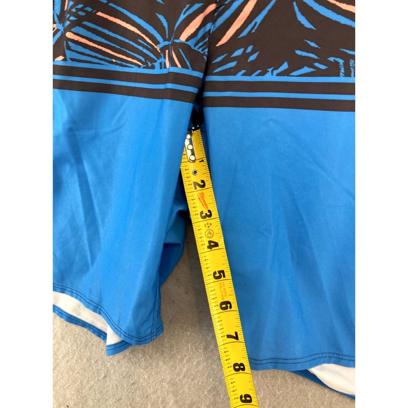 Patagonia Patagonia Men Board Shorts 36 Blue Swim Striped Polyester Blend Regular Beach Lifeguard Surfing Men Size US 36 / EU 52 - 4 Thumbnail
