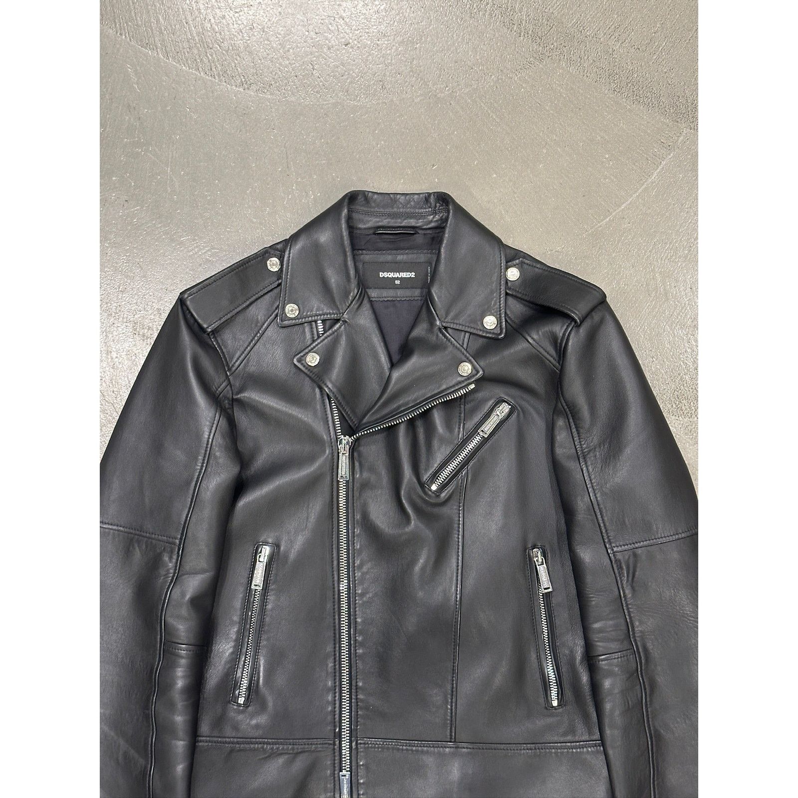 Dsquared2 2020s Dsquared2 biker leather jacket Size US L / EU 52-54 / 3 - 4 Thumbnail