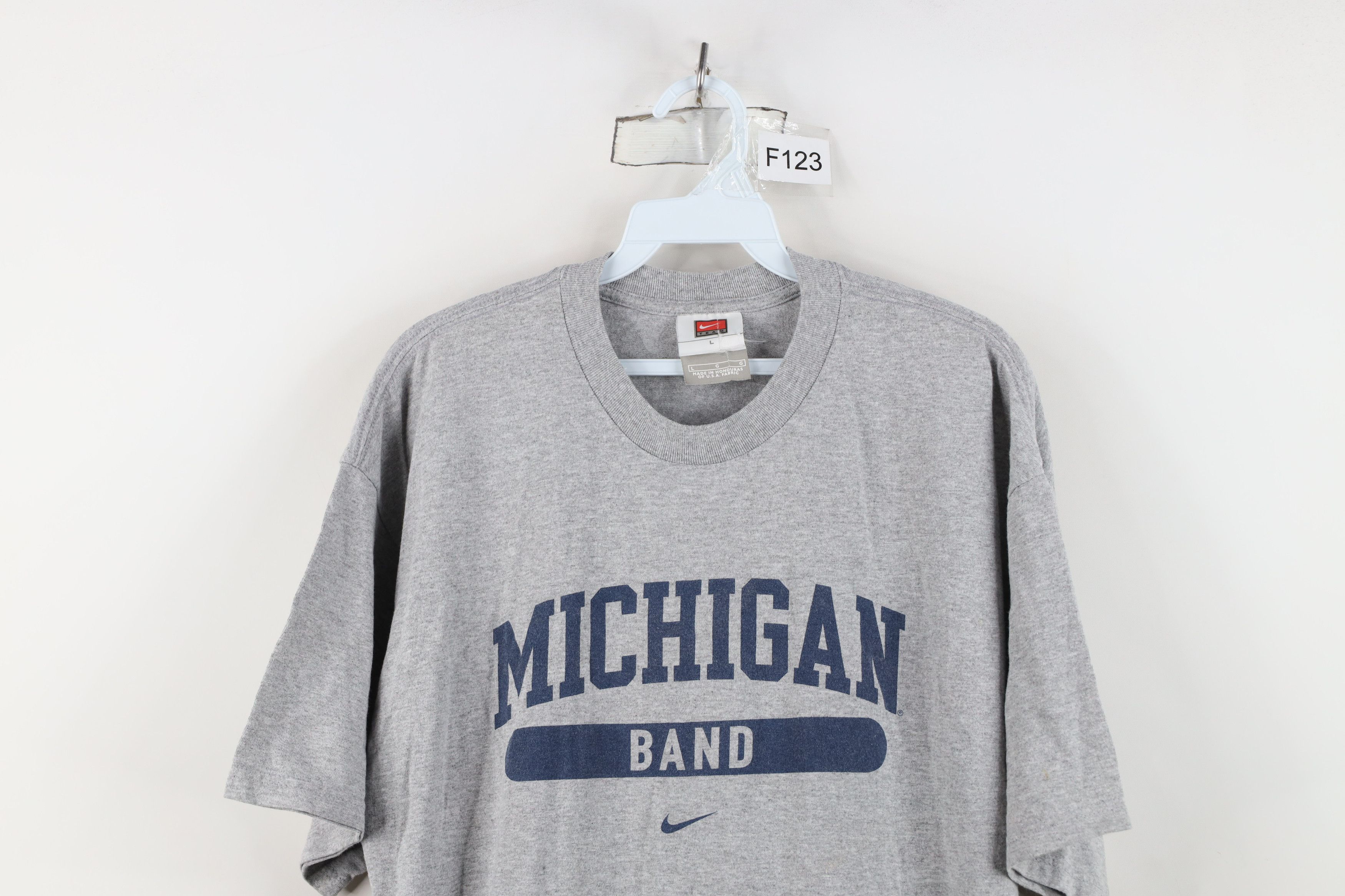 Nike Vintage Nike Swoosh University of Michigan Band T-Shirt Size US L / EU 52-54 / 3 - 2 Thumbnail