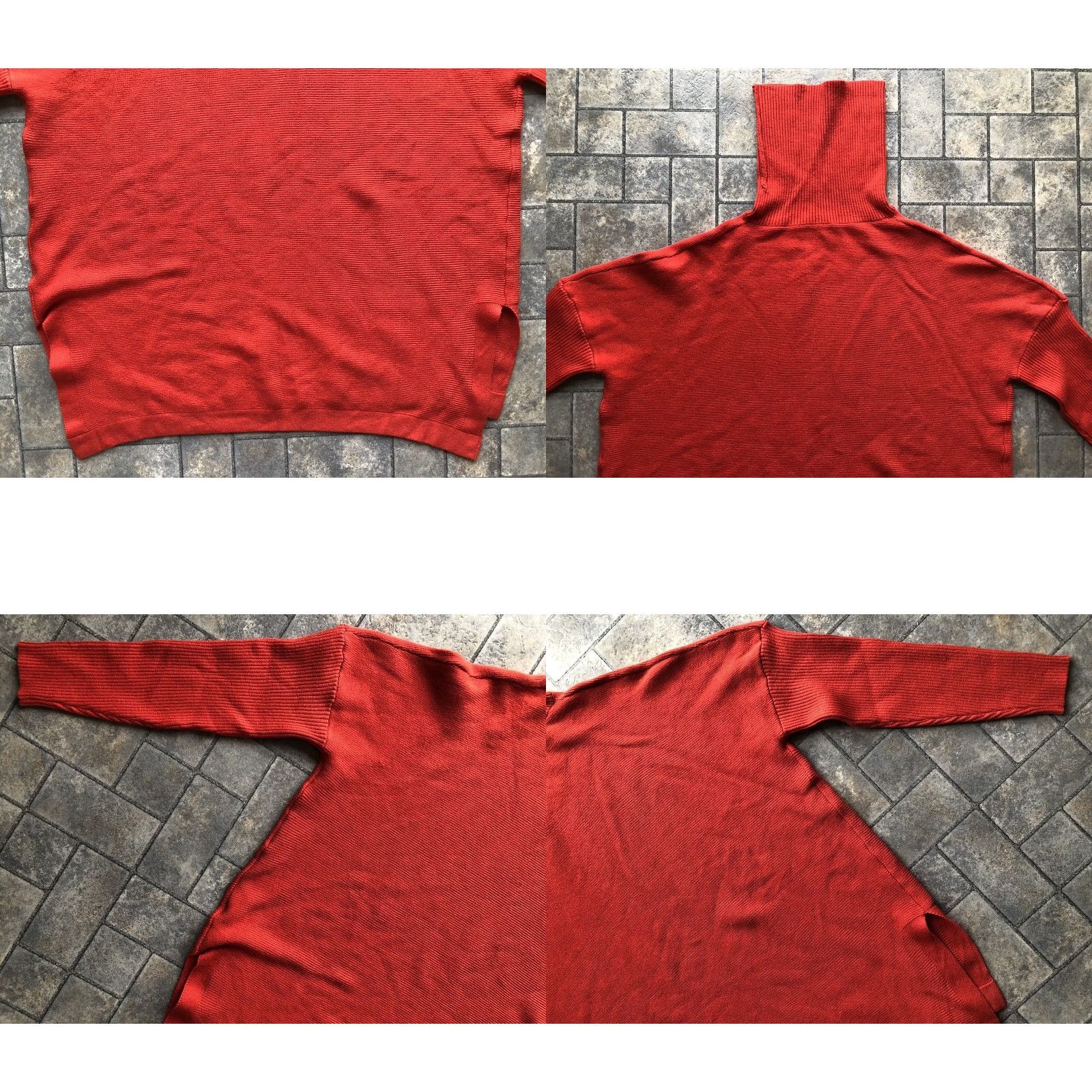 Vintage NWT New Lillusory Classic Women’s Orange Turtleneck Sweater Size XL Size XL / US 12-14 / IT 48-50 - 9 Thumbnail