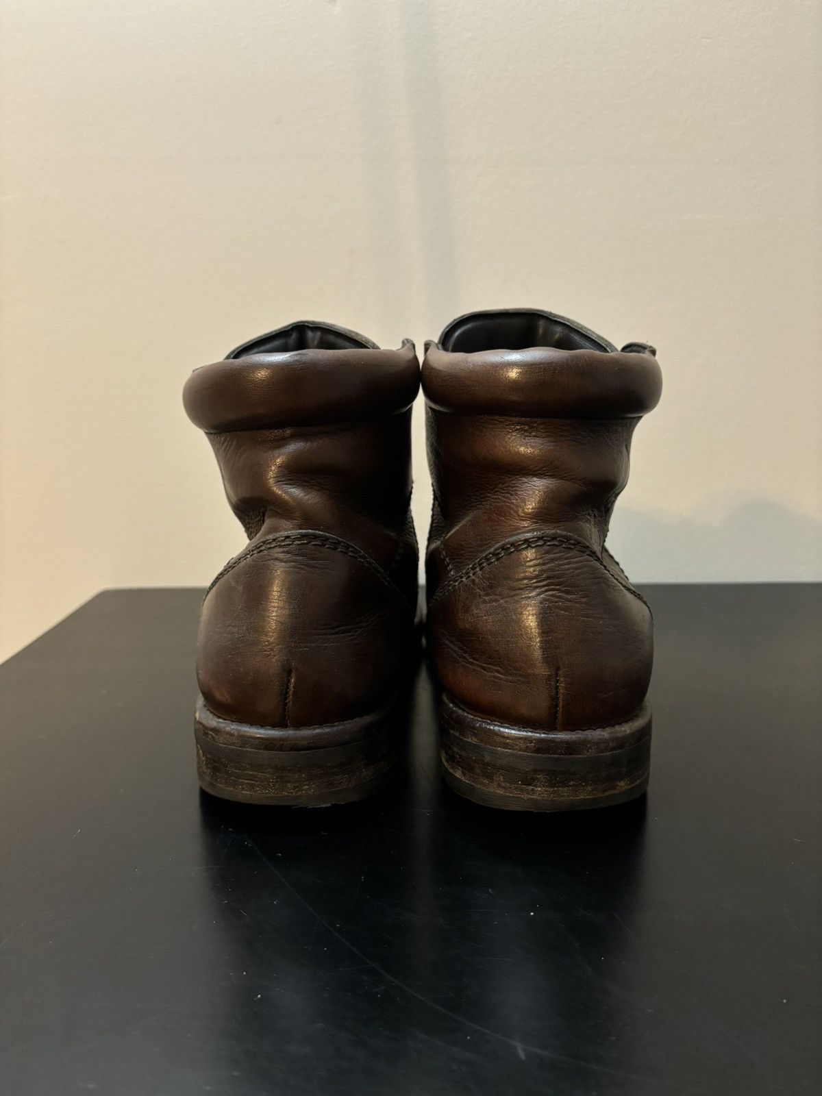 Dolce & Gabbana Dolce & Gabbana Stamped Leather Boots Brown Size US 10 / EU 43 - 5 Thumbnail