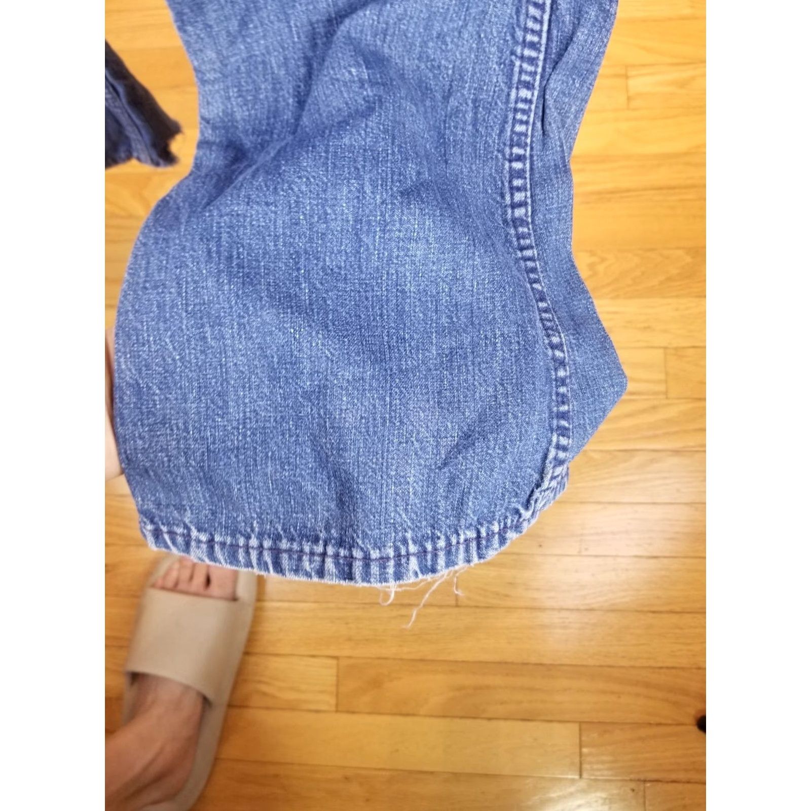 Lee VINTAGE Lee Bellbottom Distressed Hippie Trashed Jeans SZ 30 Jeans Women Blue 70's 30 32 40 33 Cotton Denim Bootcut Mens Womens Boys Girls Size 30" / US 8 / IT 44 - 6 Thumbnail