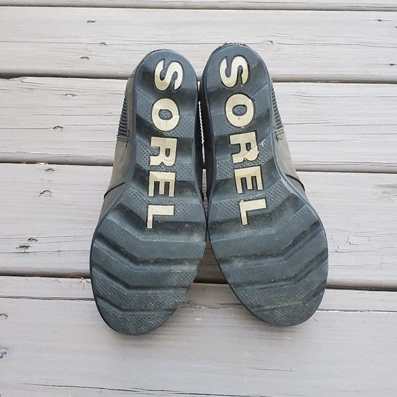 SOREL Sorel Joan Of Arctic Wedge II Distressed Black Leather Boot Size US 8 / IT 38 - 9 Thumbnail