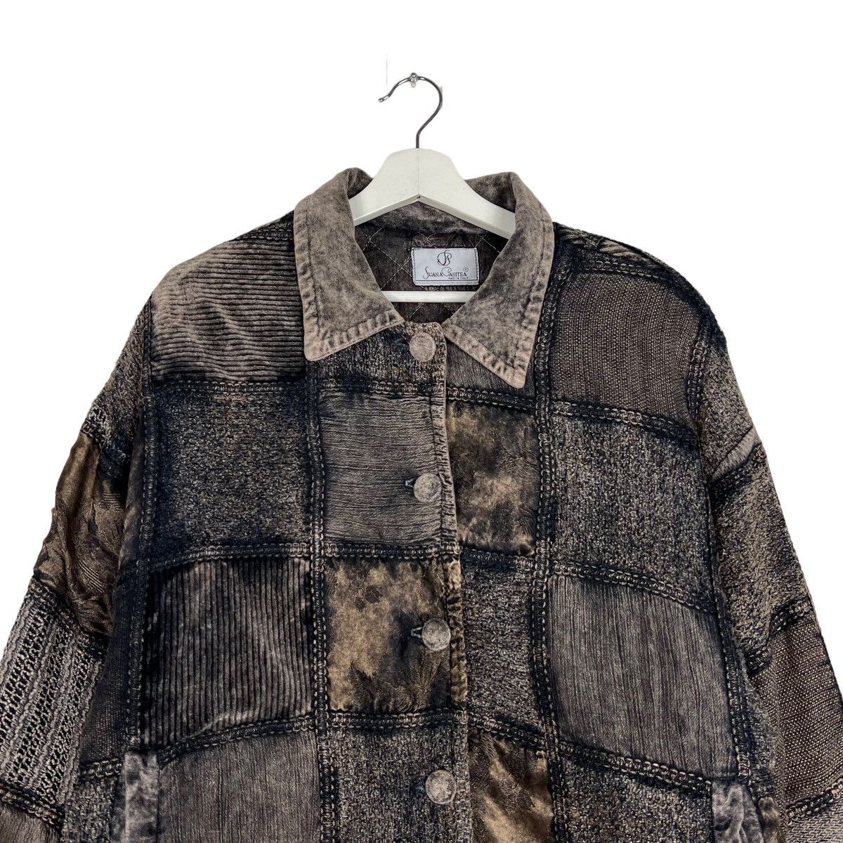 Italia Independent 🔥 RARE VINTAGE SUANA PASITEA PATCHWORK BROKEN JACKET Size US S / EU 44-46 / 1 - 4 Thumbnail