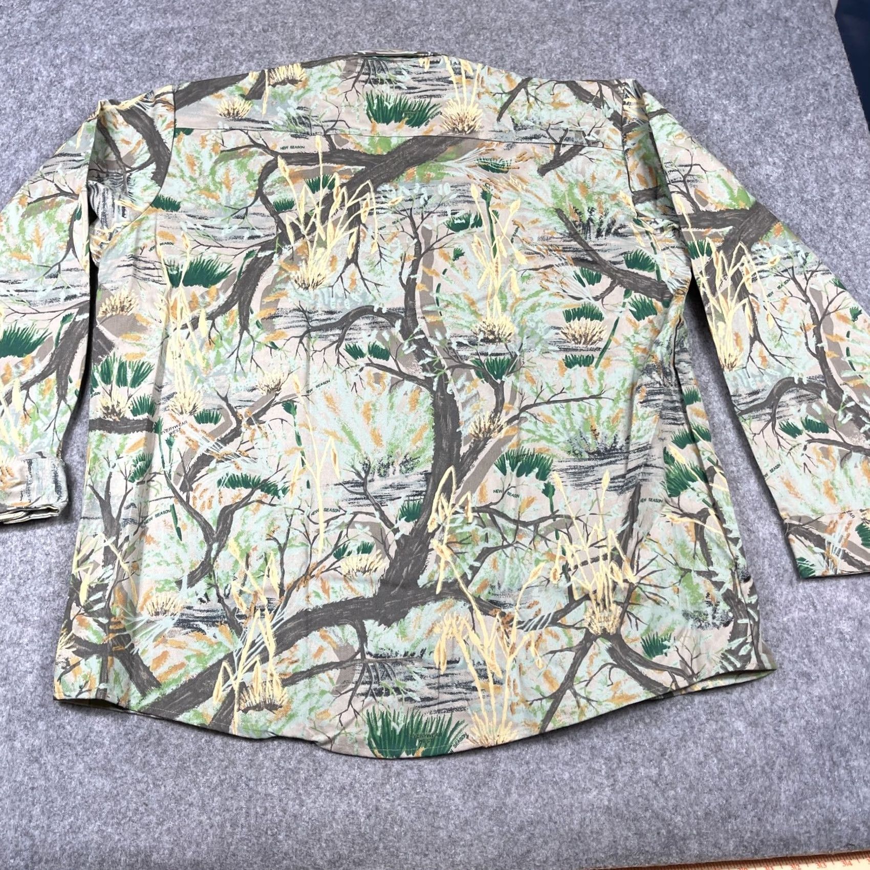 Vintage VINTAGE Everywear West Camouflage Shirt Mens 2XL Winter Fall Spring Long Sleeve Button-Up Chest 56 Outdoor Hunting NWOT Size US XXL / EU 58 / 5 - 3 Thumbnail