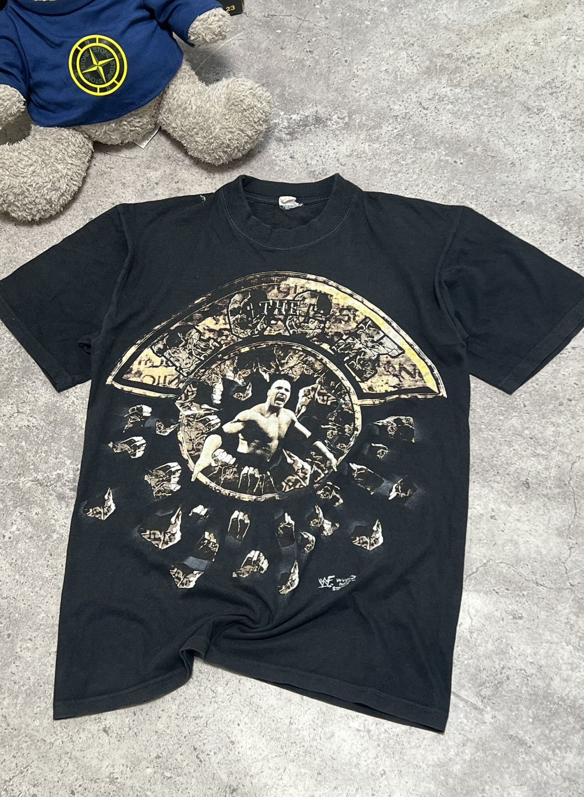 Vintage × WWF 1998 Vintage WWF The Rock Dwayne Johnson Wrestling Tee Size US M / EU 48-50 / 2 - 1 Thumbnail