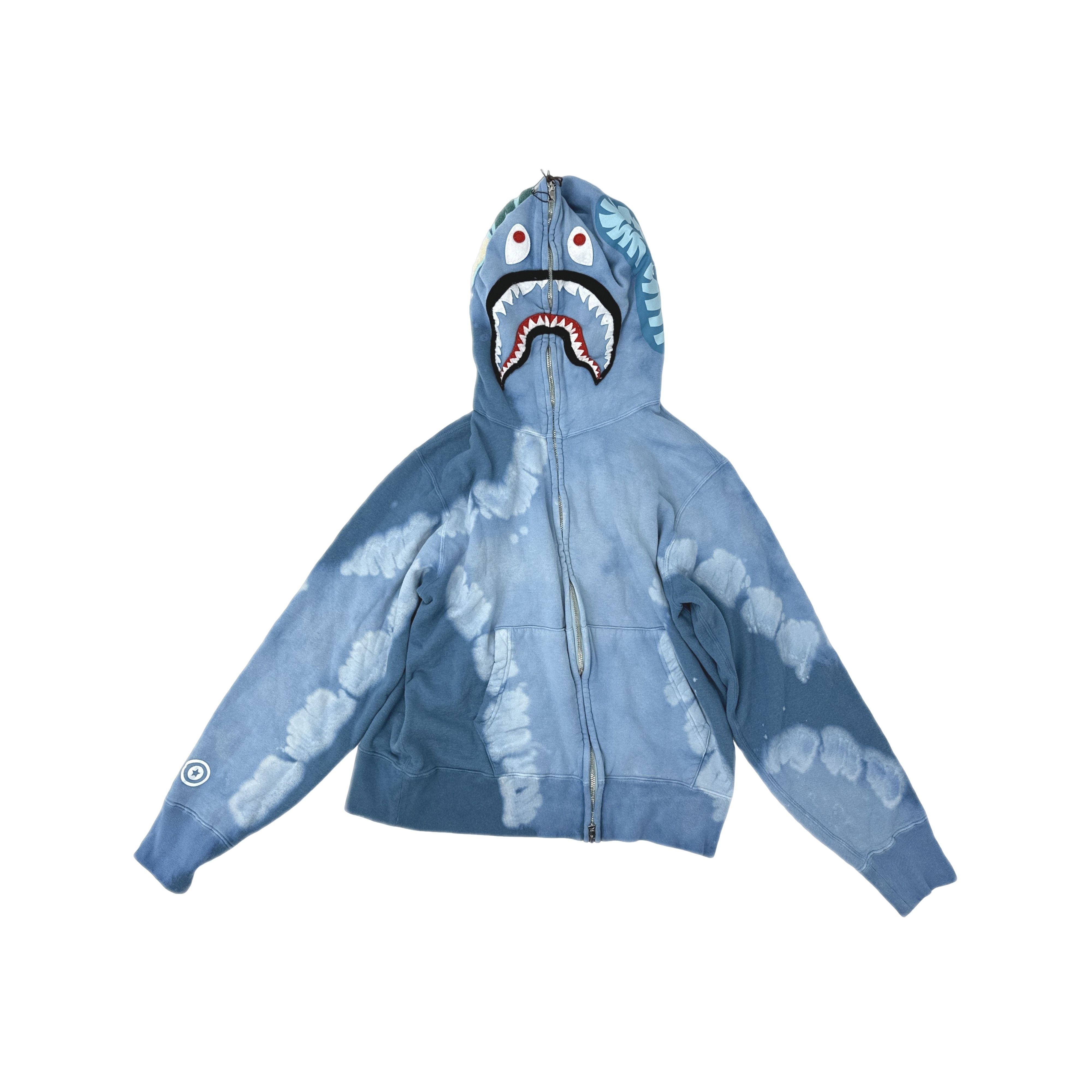 Bape A Bathing Ape Hand-Dyed Shark Hoodie S Size US S / EU 44-46 / 1 - 1 Thumbnail