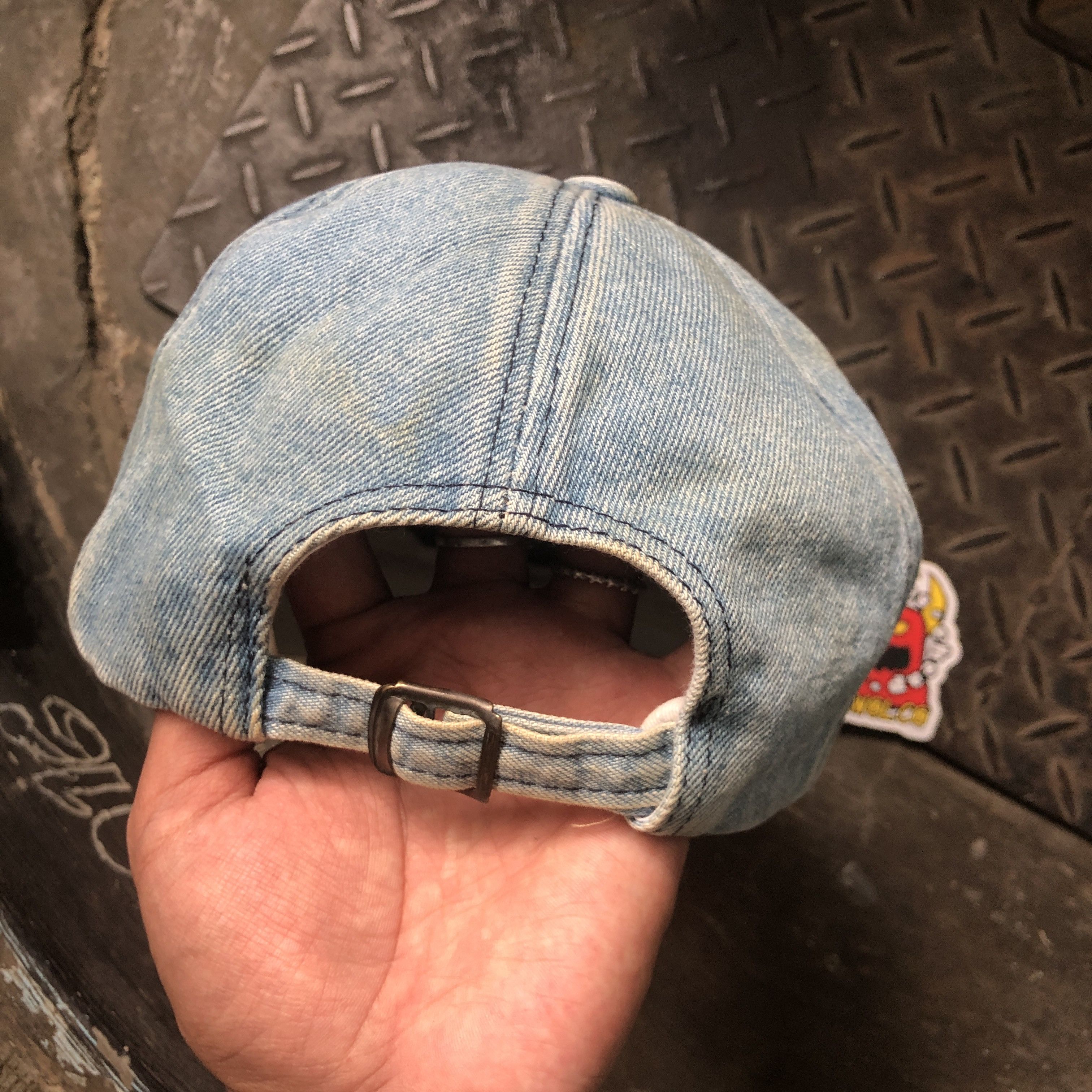 Polo Ralph Lauren Vintage 90s Polo Ralph Lauren USA Denim Bluewashed Logo Size ONE SIZE - 4 Thumbnail