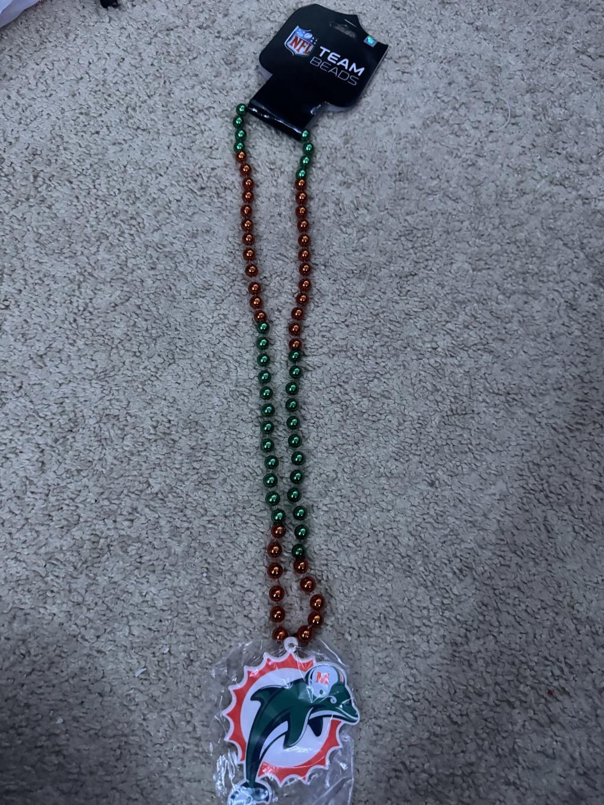 Other NFL Miami Dolphins Team Beads Necklace Size ONE SIZE - 1 Thumbnail
