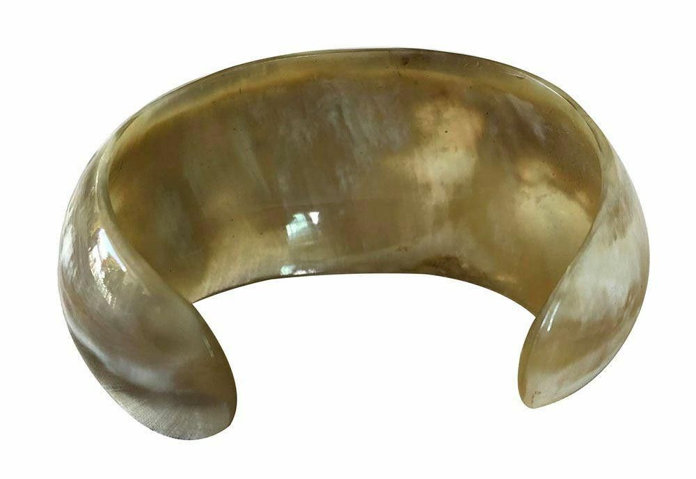 Designer New Textured Cow Horn Bracelet. Size ONE SIZE - 4 Thumbnail