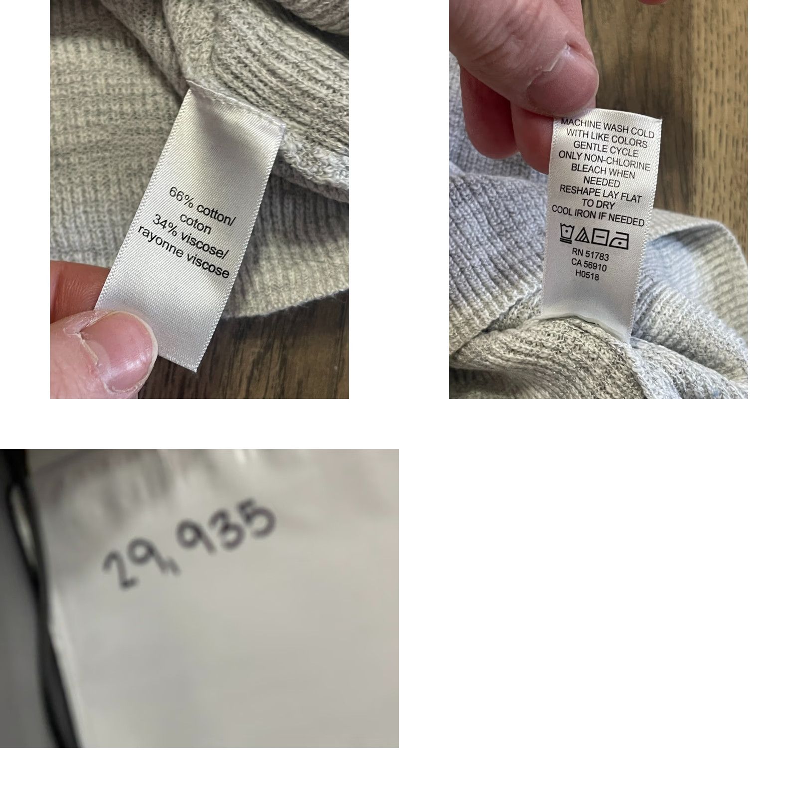 Vintage Maurices Shirt Womens Medium Gray V-Neck Long Sleeve T-Shirt Casual Regular Modern FallSpringSummer Mens Womens Girls? Size M / US 6-8 / IT 42-44 - 8 Thumbnail
