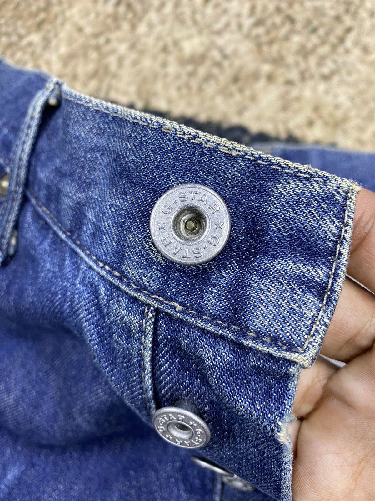 G-Star G-Star Raw Denim Biker Double Knees Jeans Size US 28 / EU 44 - 19 Thumbnail