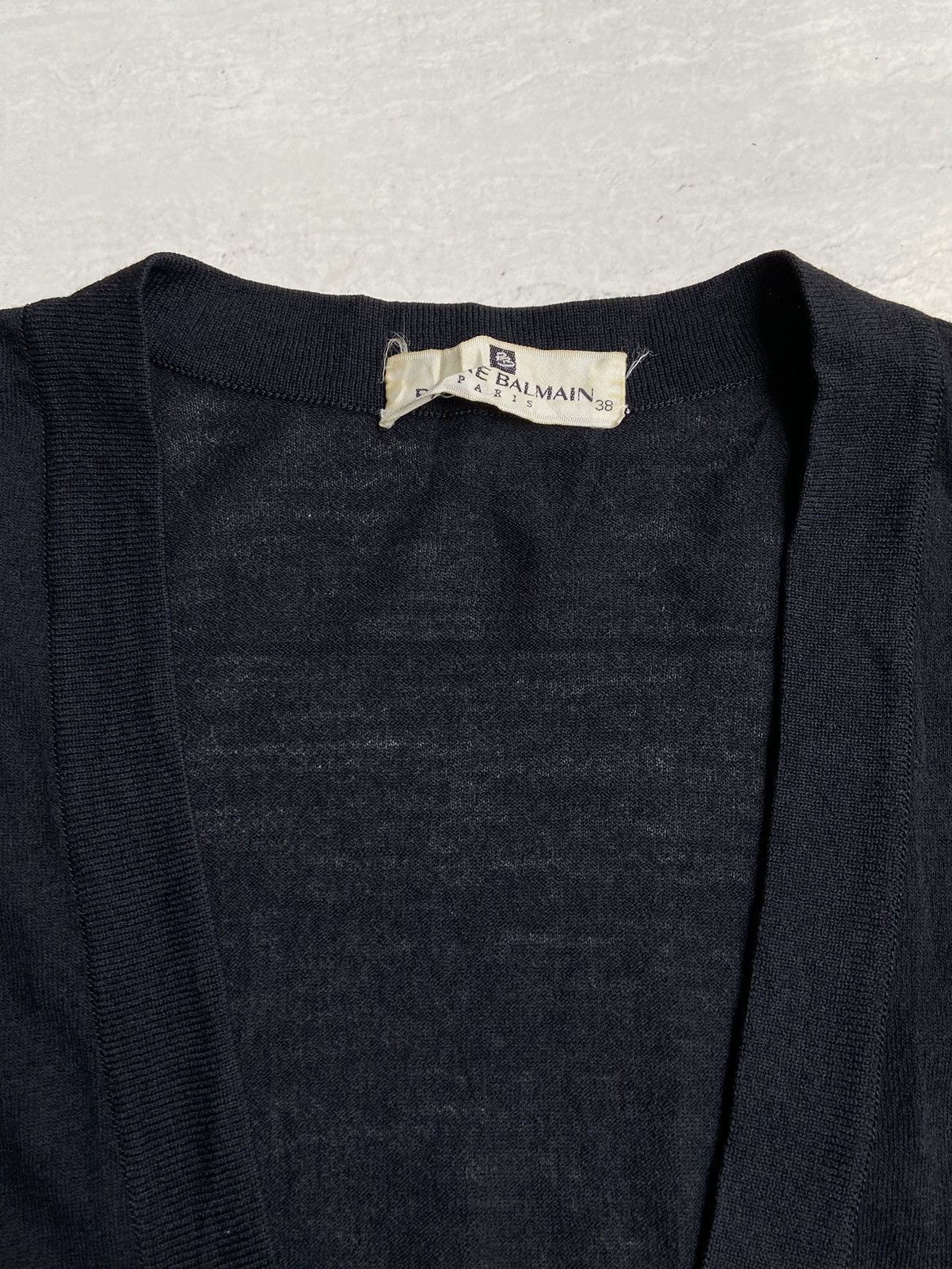 Pierre Balmain PIERRE BALMAIN Black Cardigan Size US S / EU 44-46 / 1 - 5 Thumbnail