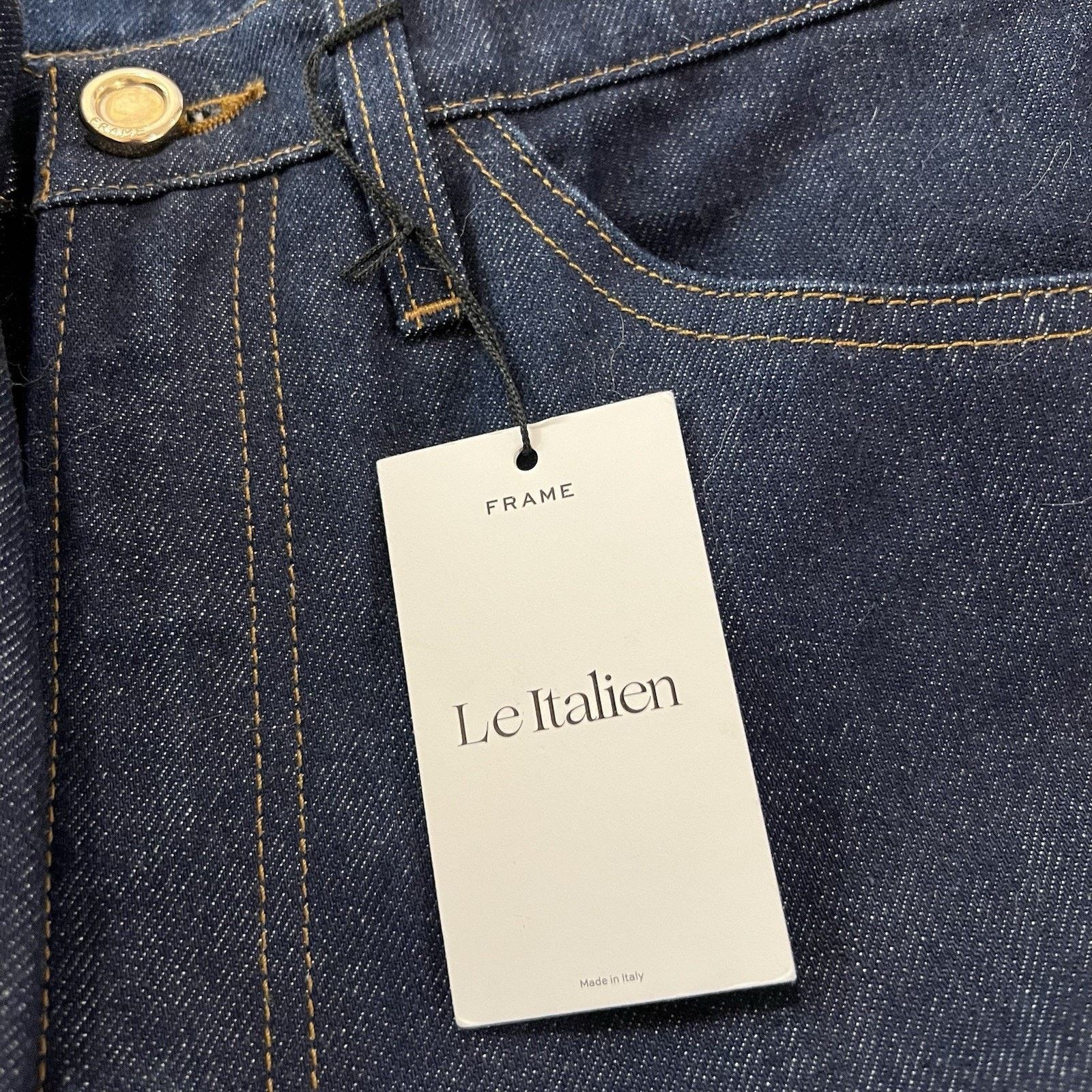 Frame NWT Frame Le Italien Flare Rigid Denim 30 Dark Rinse Size 30" / US 8 / IT 44 - 10 Thumbnail