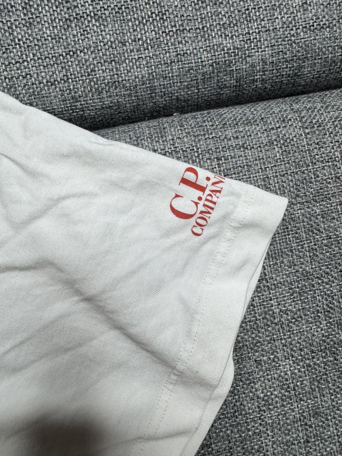 C.P. Company Vintage C.P. Company Big Logo white T-Shirt Size US L / EU 52-54 / 3 - 4 Thumbnail