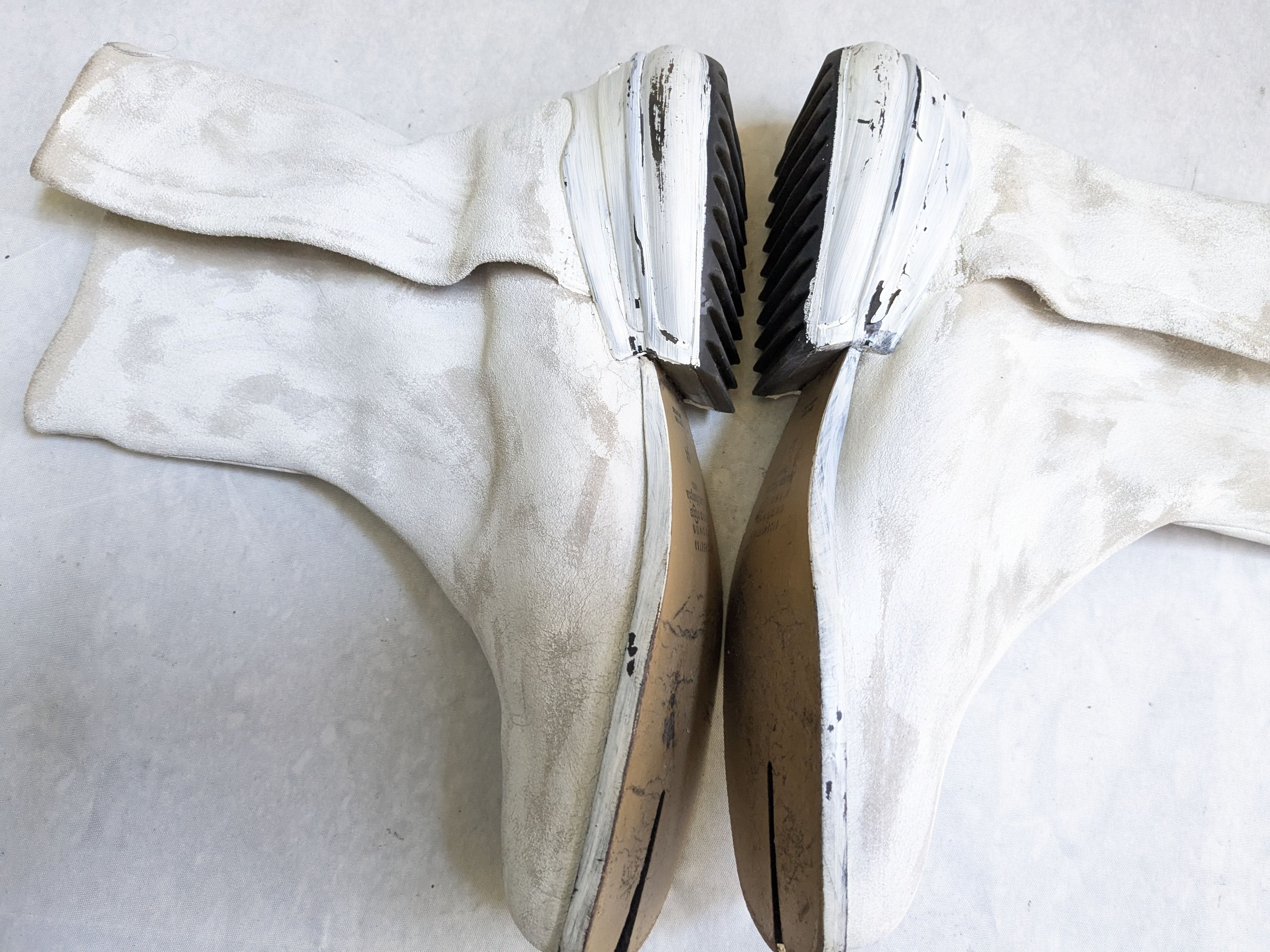 Maison Margiela Maison Margiela Tabi Boots White 11 44 Paint Leather Size US 11 / EU 44 - 6 Thumbnail