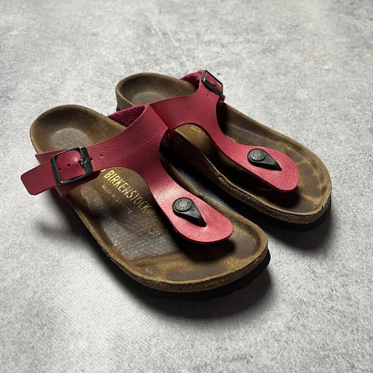 Birkenstock Vintage Birkenstock Leather Toe Thong Flip Flop Sandals Size US 5 / IT 35 - 1 Thumbnail