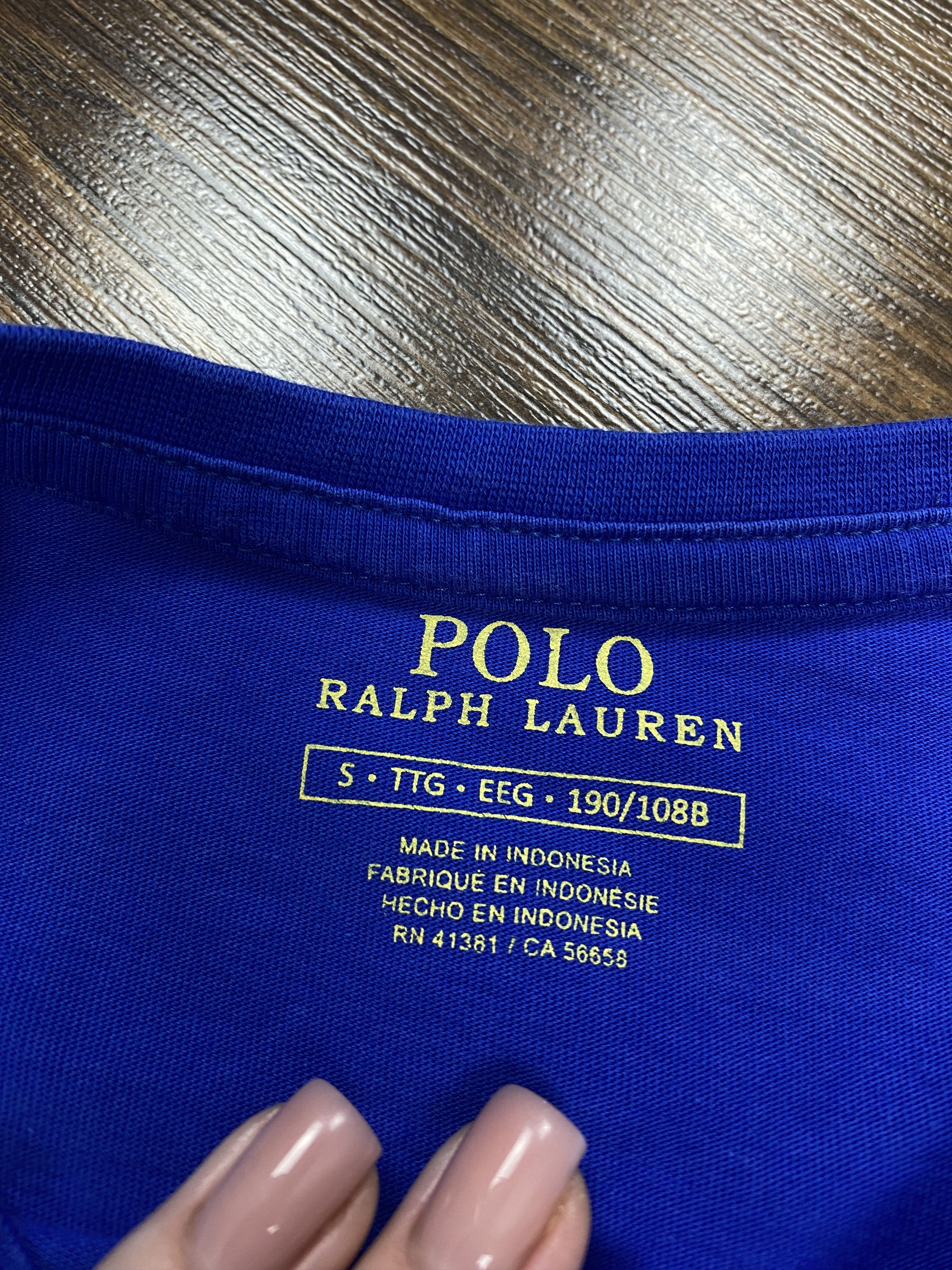 Polo Ralph Lauren Polo Ralph Lauren Mens Crew Neck Long Sleeve T-Shirt Size US S / EU 44-46 / 1 - 4 Thumbnail