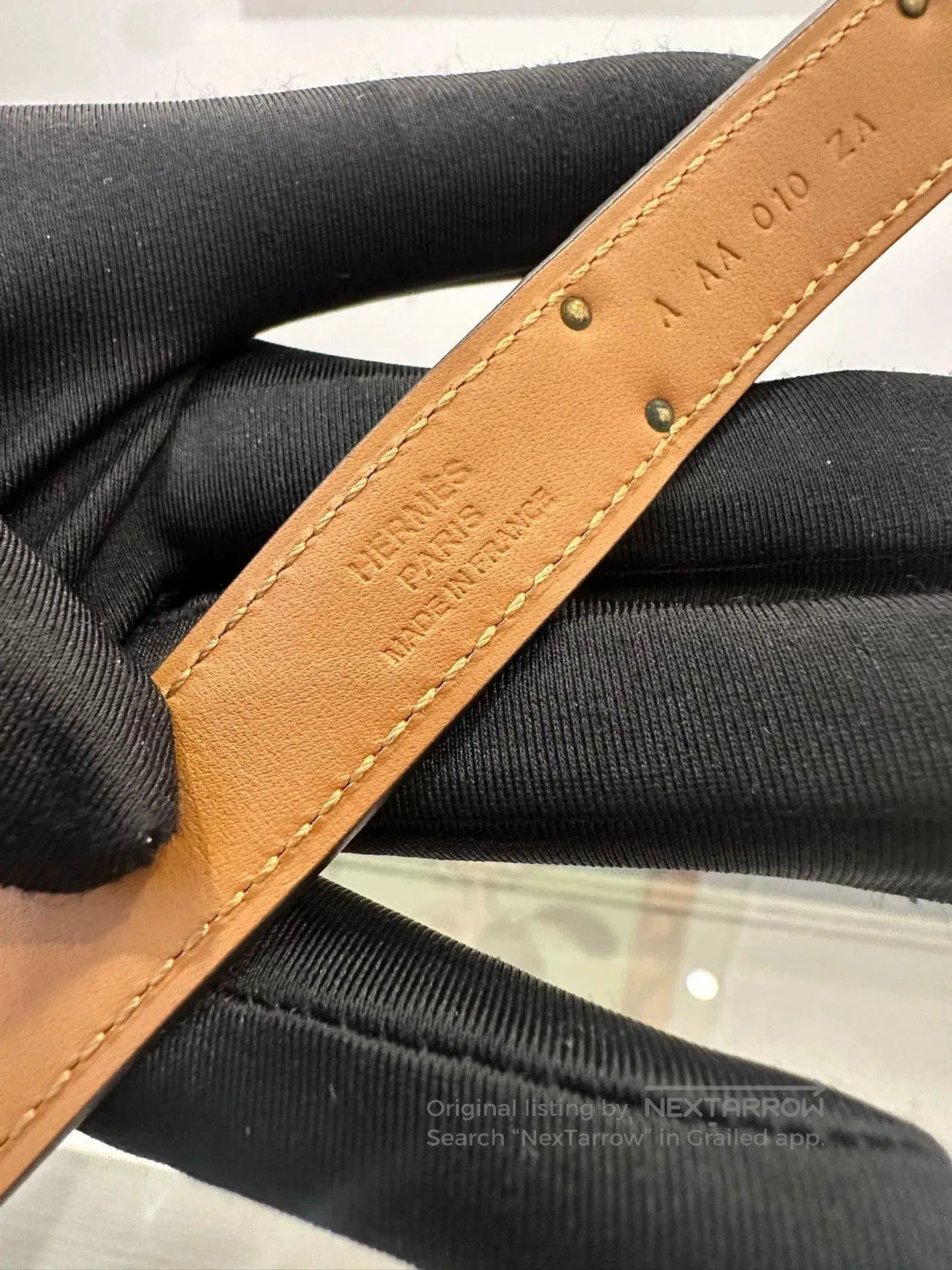 Hermes Hermes Kelly 1.8cm Epsom Leather Belt. Size ONE SIZE - 7 Thumbnail