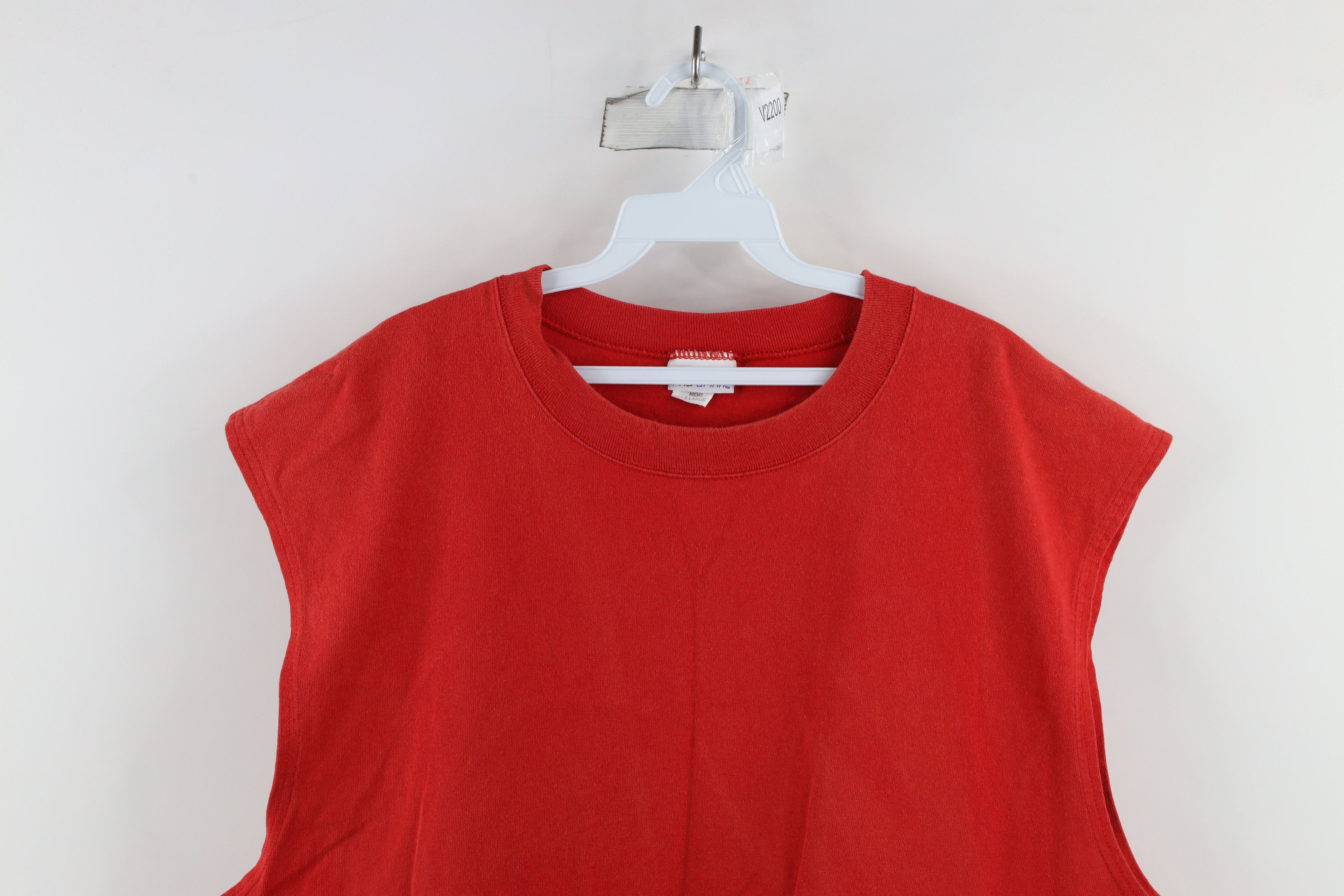 Vintage Vintage 90s Streetwear Heavyweight Sleeveless Muscle T-Shirt Size US XXL / EU 58 / 5 - 2 Thumbnail