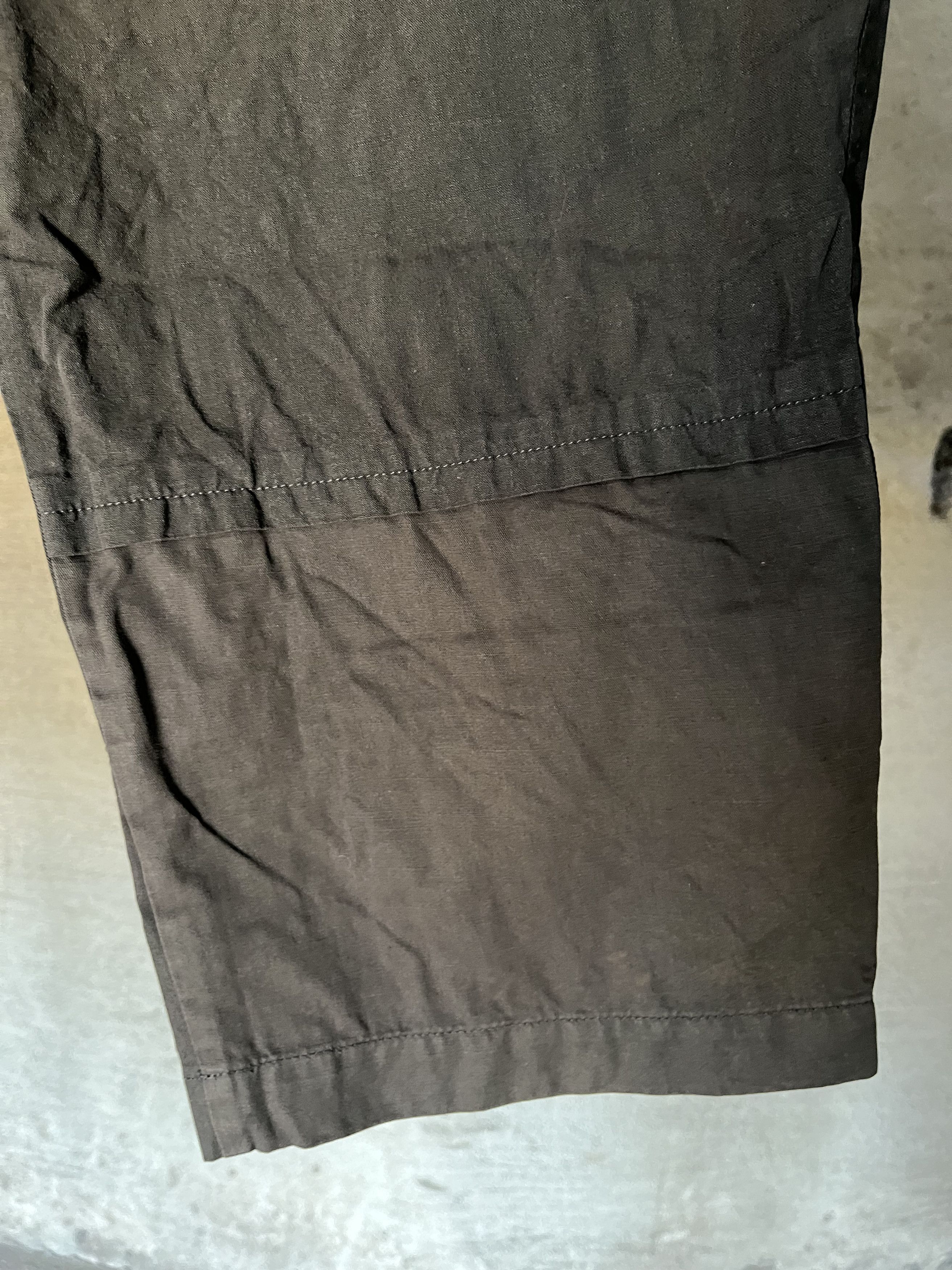 Comme des Garcons Wide Cropped Cotton Linen Trousers Size US 32 / EU 48 - 4 Thumbnail