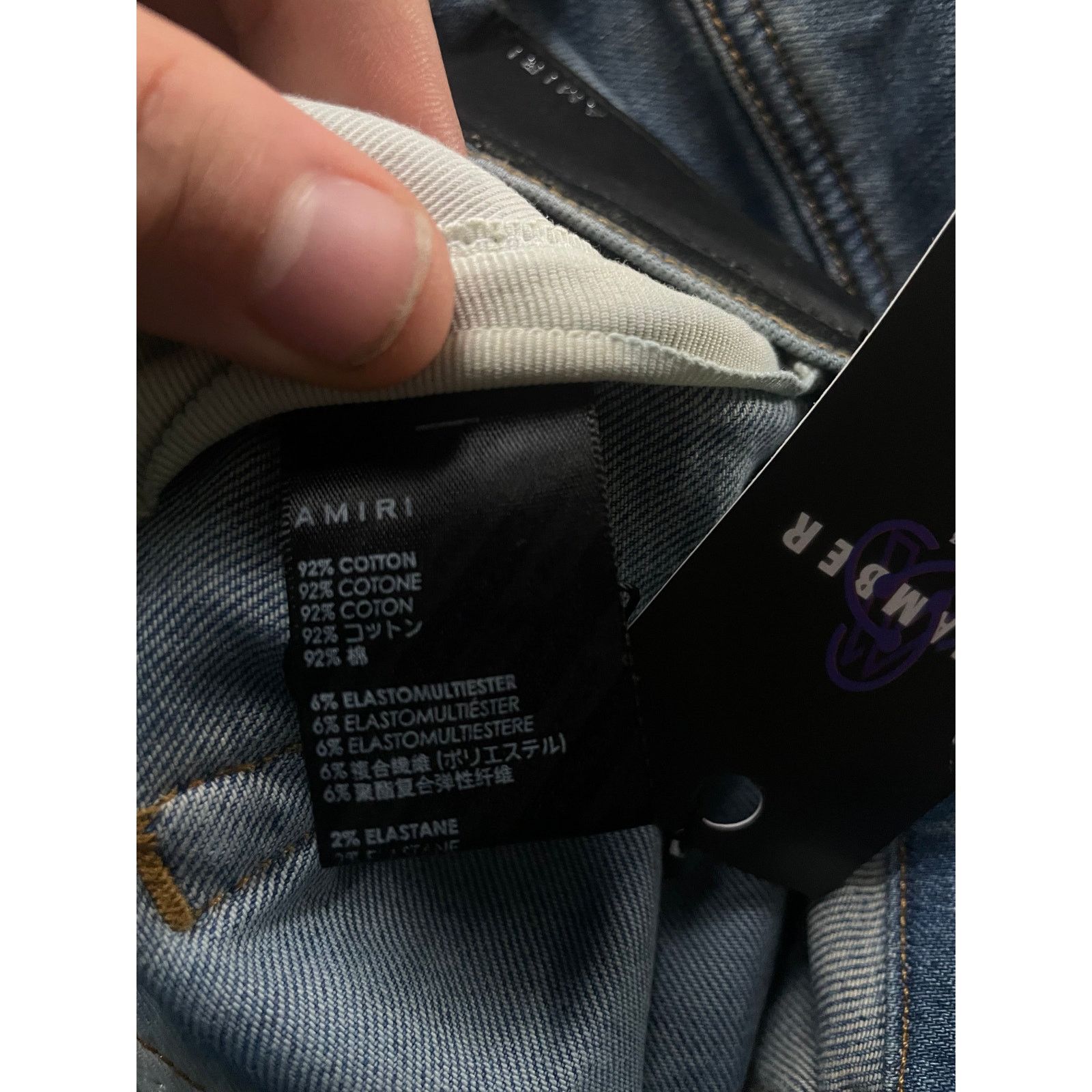 Amiri Amiri Jeans Light Wash Biker Patch Used 36 Size US 36 / EU 52 - 4 Thumbnail