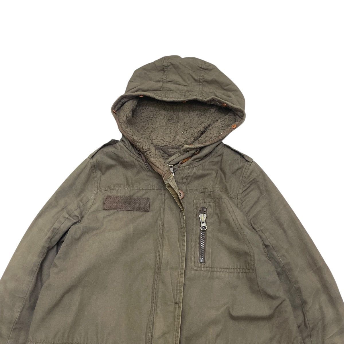If Six Was Nine 💥Vintage Sunfaded GOA Parka Fishtail Jacket Size M / US 6-8 / IT 42-44 - 4 Thumbnail