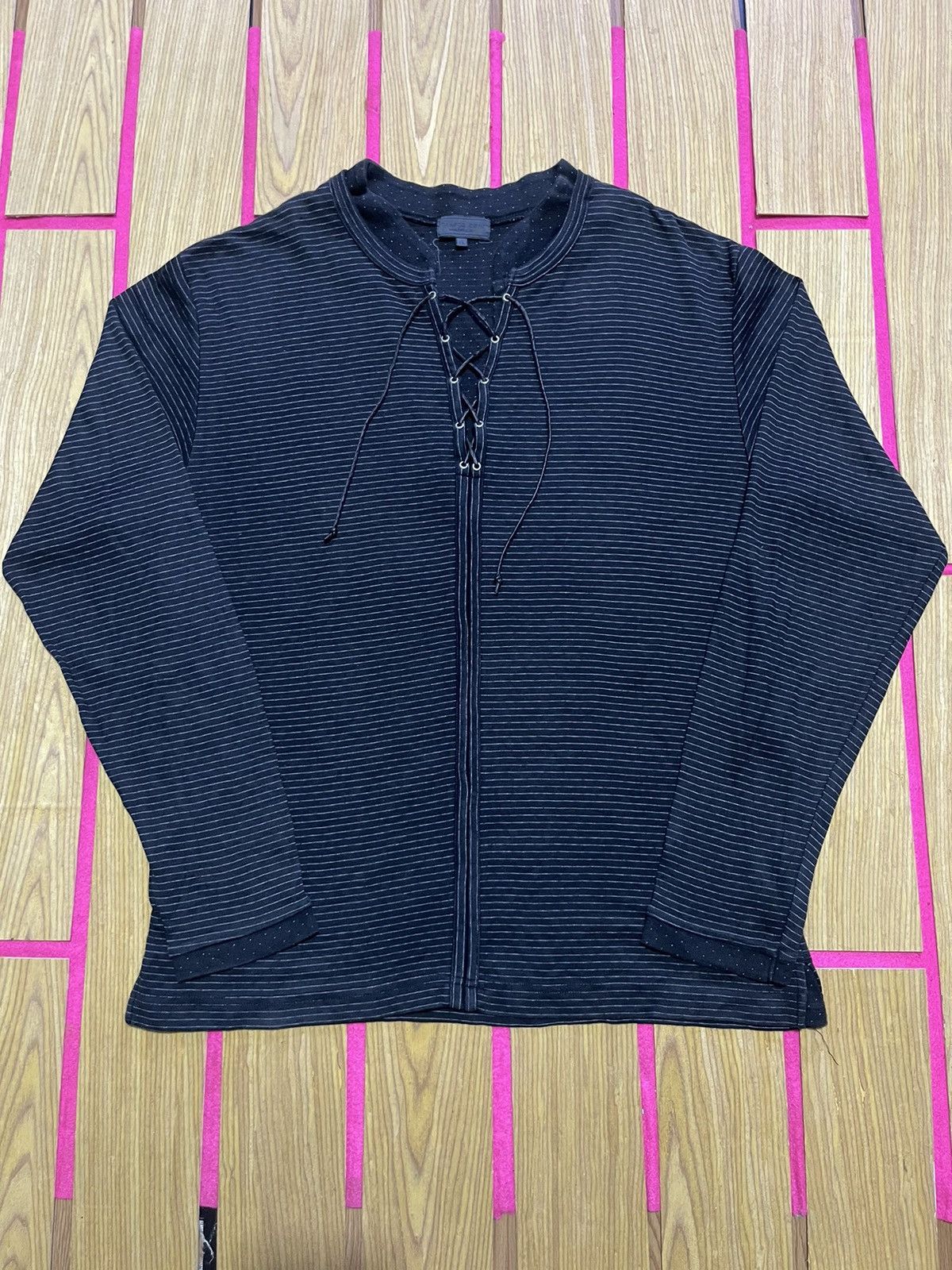 If Six Was Nine TAKAIQ Y2K long sleeve t-shirt with rope neck motif Size US L / EU 52-54 / 3 - 1 Thumbnail