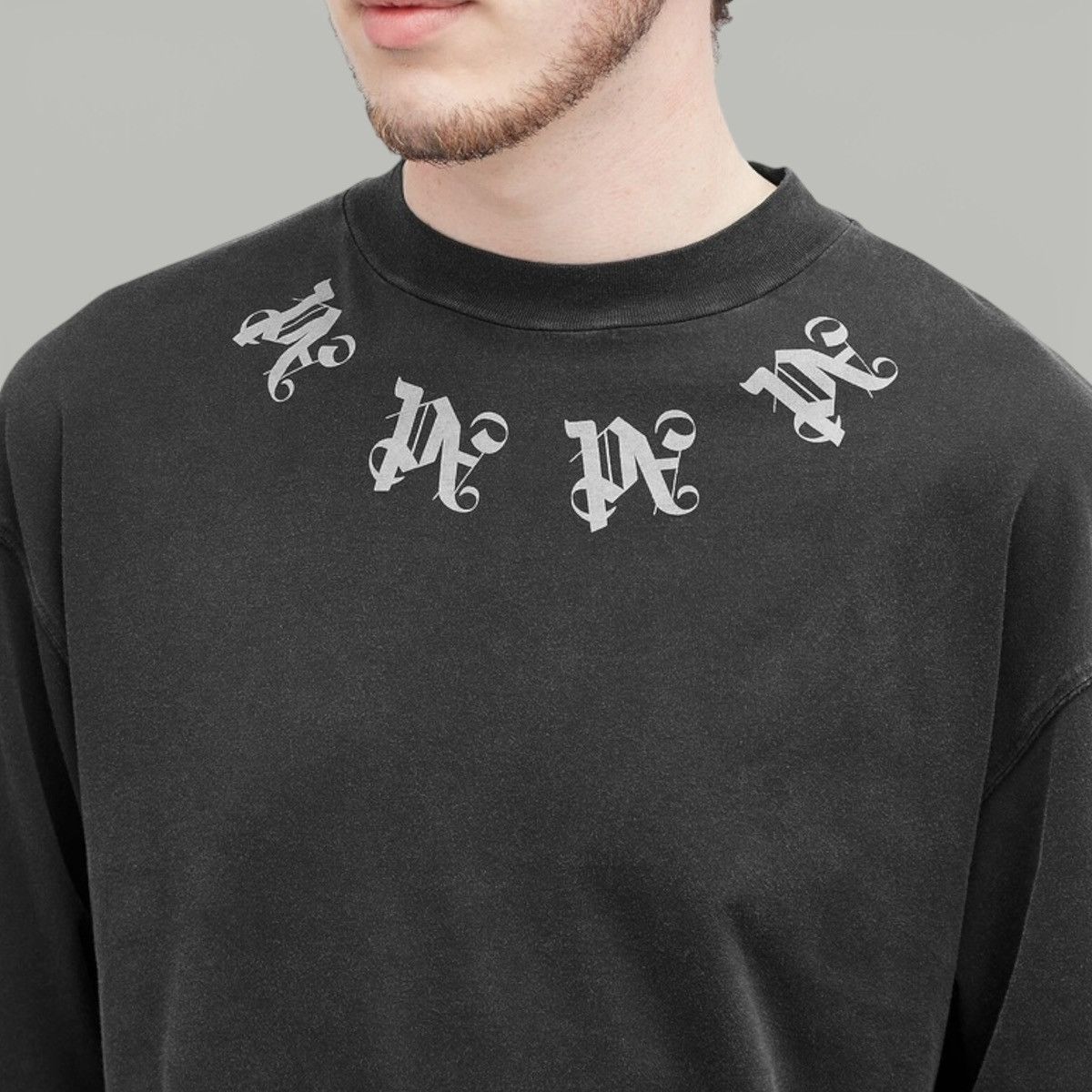 Palm Angels Palm Angels Statement Monogram Longsleeve T-shirt *NEW* Size US XXL / EU 58 / 5 - 5 Thumbnail