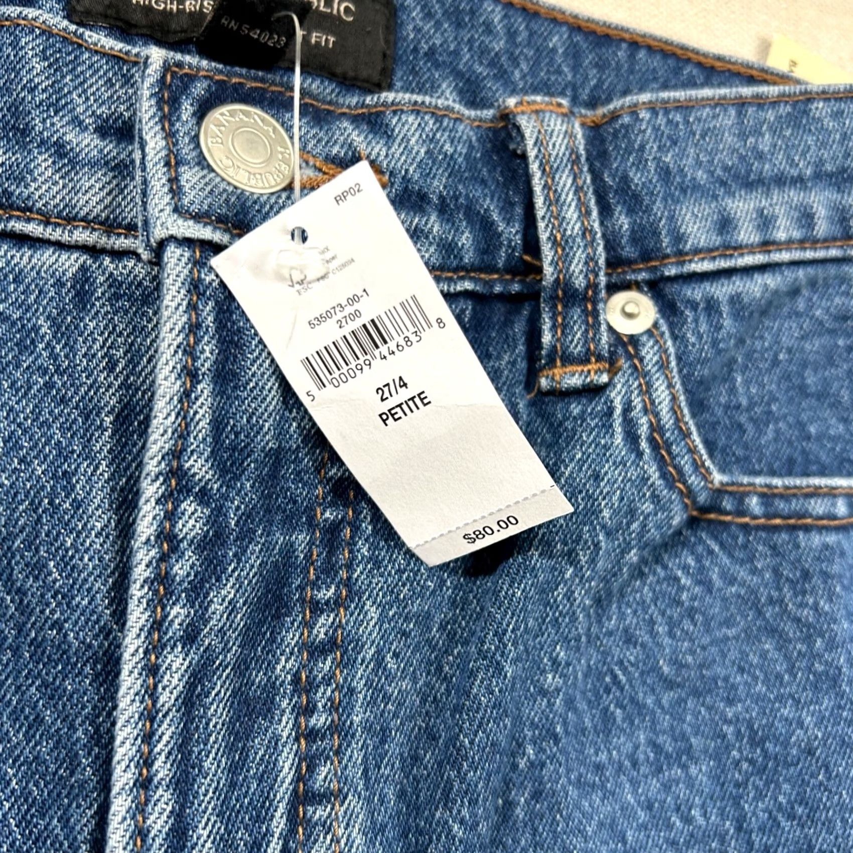 Banana Republic Banana Republic Jeans Womens 4P Petite Mid Rise Ankle Jeans Blue Cotton Spandex Denim 5-Pocket 28" Inseam Casual Pants Womens Size 27" / US 4 / IT 40 - 4 Thumbnail