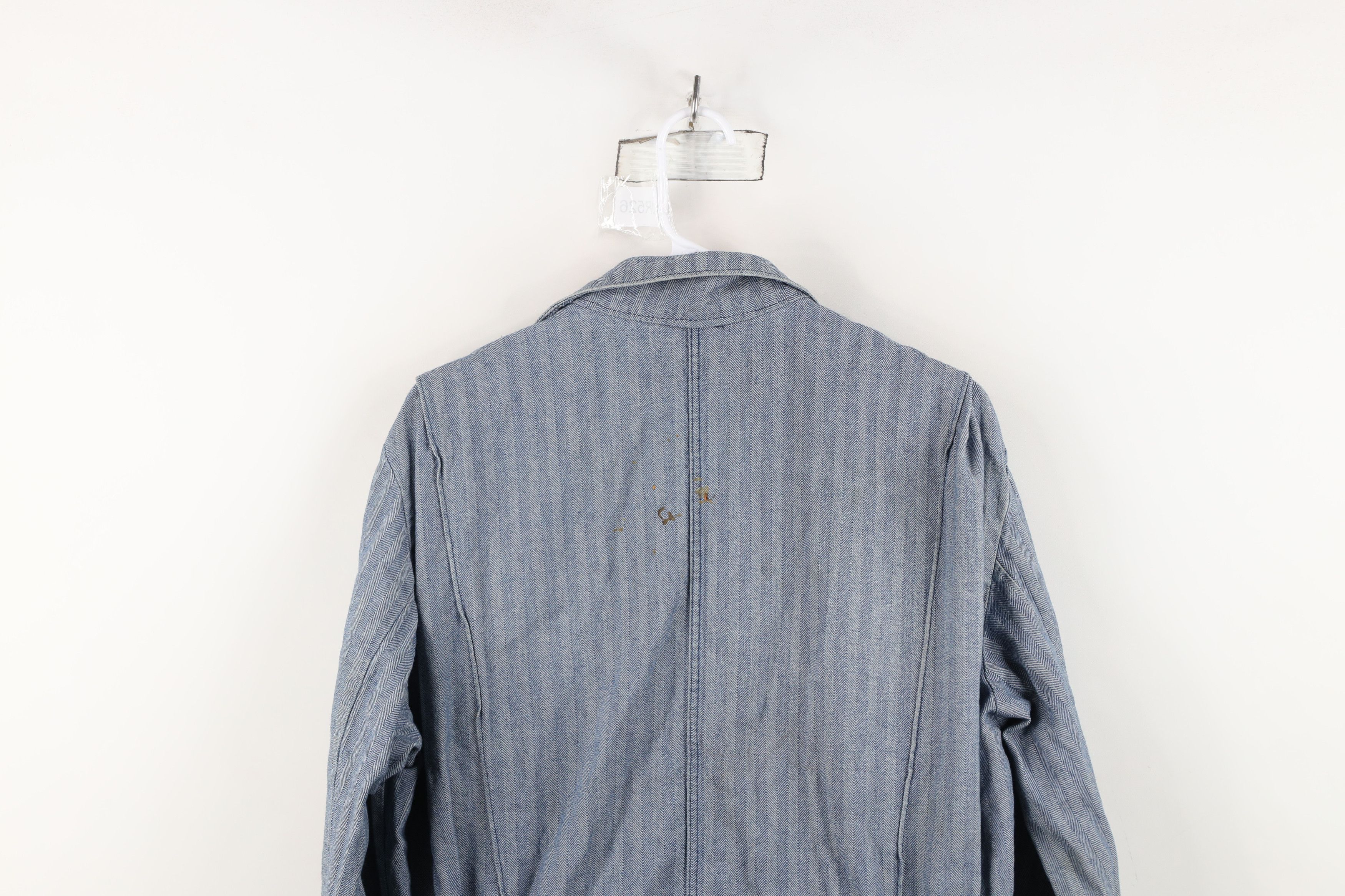 Walls Vintage 70s 80s Walls HBT Herringbone Twill Coveralls Bibs Size US 36 / EU 52 - 11 Thumbnail