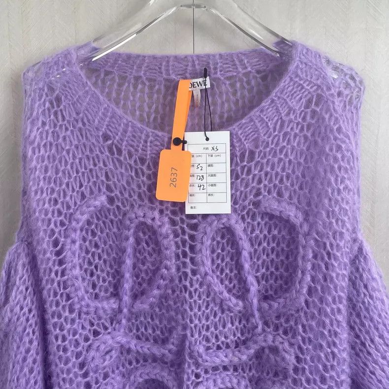 Loewe LOEWE Sweet potato purple, horsehair sweater Size XS / US 0-2 / IT 36-38 - 2 Thumbnail